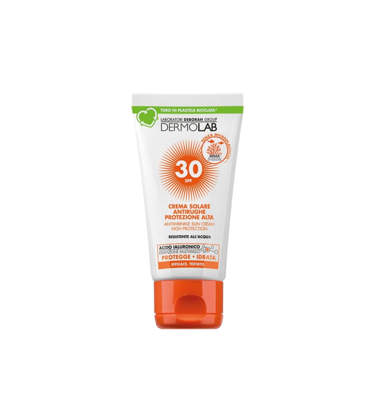 Dermolab - Anti-wrinkle sunscreen face and neck high protection SPF 30 water resistant 50 ml - Buy Online on GoSupps.com