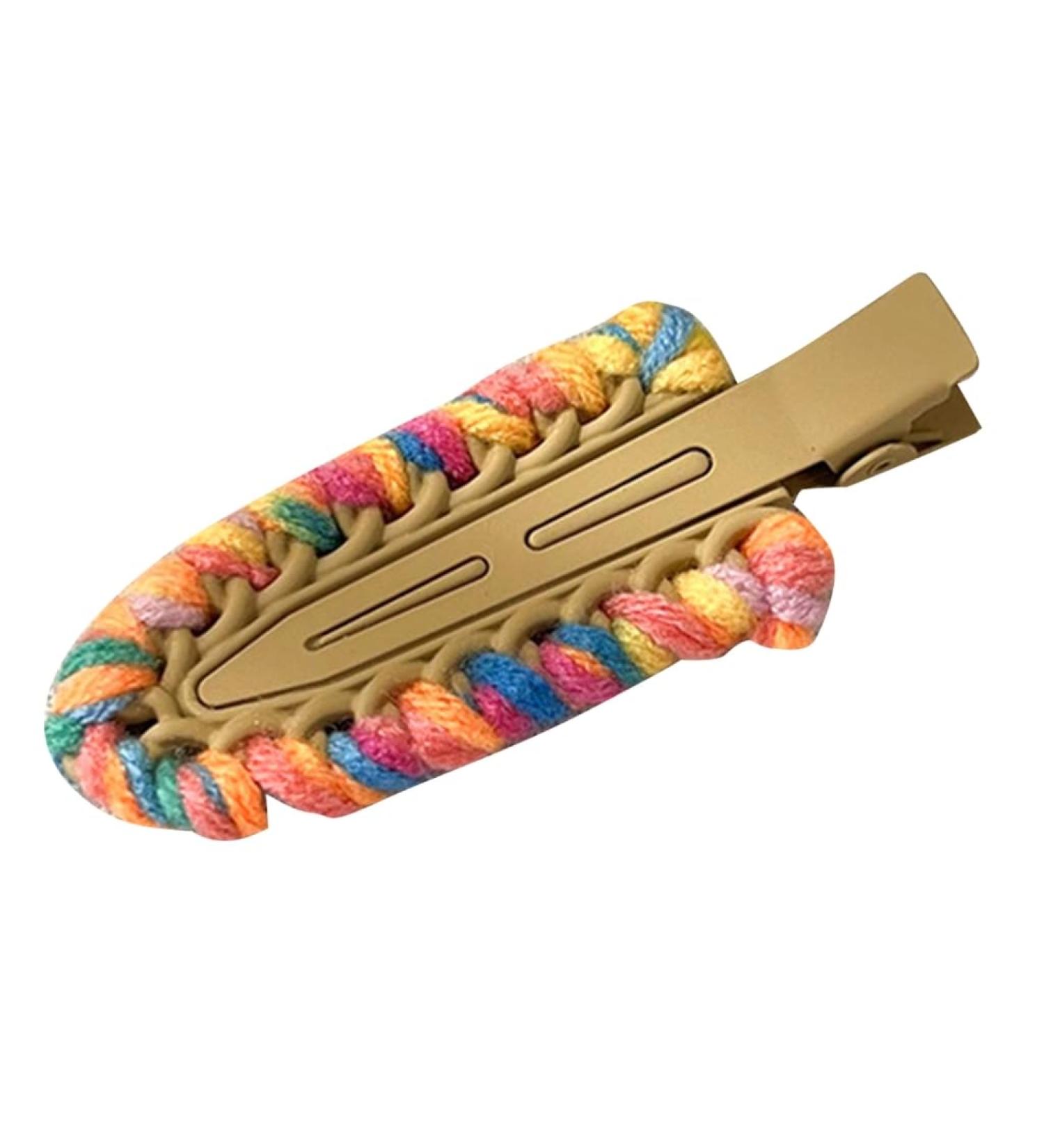 xbiez Traceless Hair Clip Harajuku Style Hairpin Girls Hair Barrettes Side Pin Snap Hair Clip Female Girls Hair Accessories Apricot - Buy Online on GoSupps.com