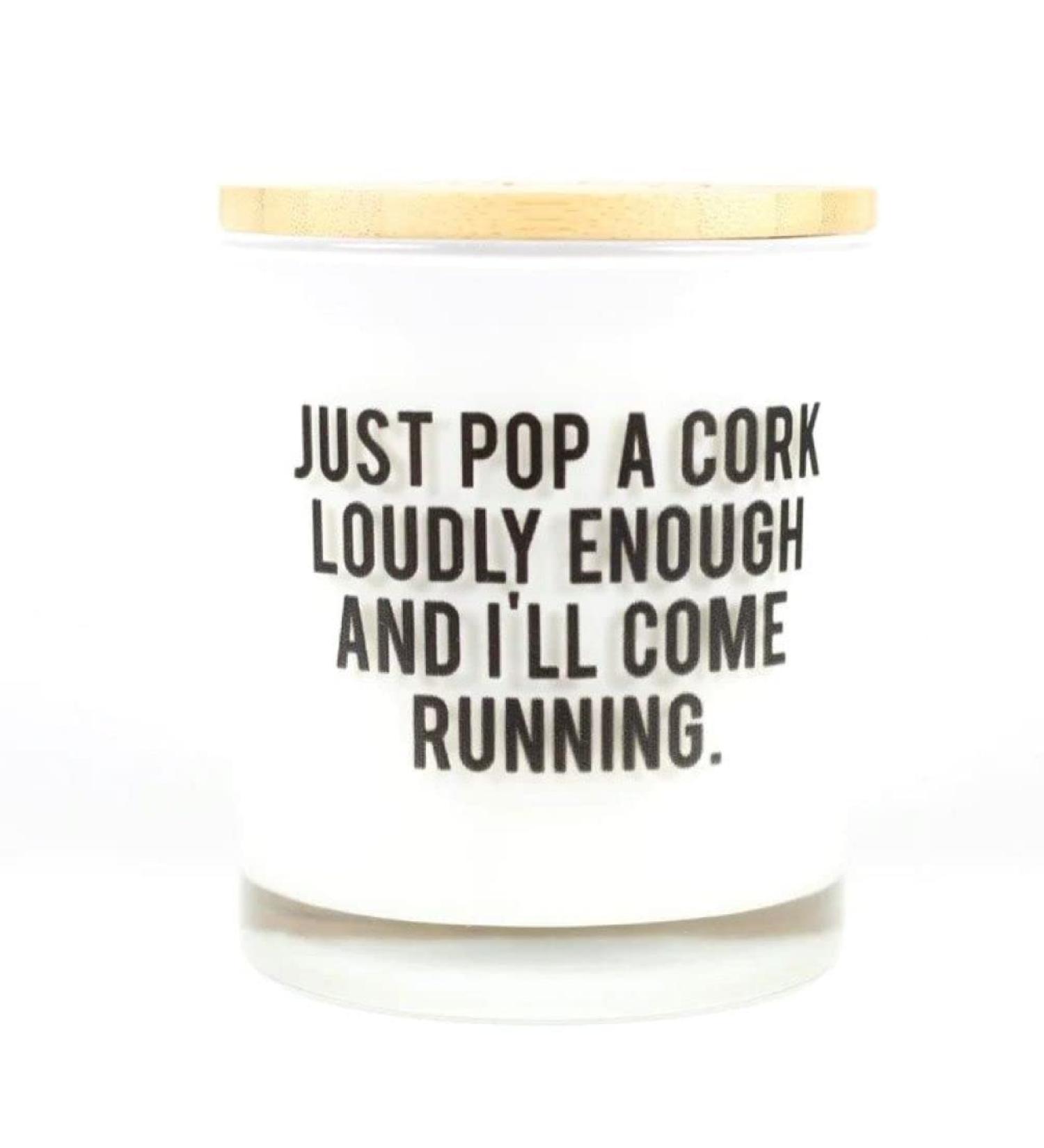 Just Pop A Cork Candle - Prosecco Fizz Scent for Champagne Lovers | International Shipping Available - Buy Online on GoSupps.com