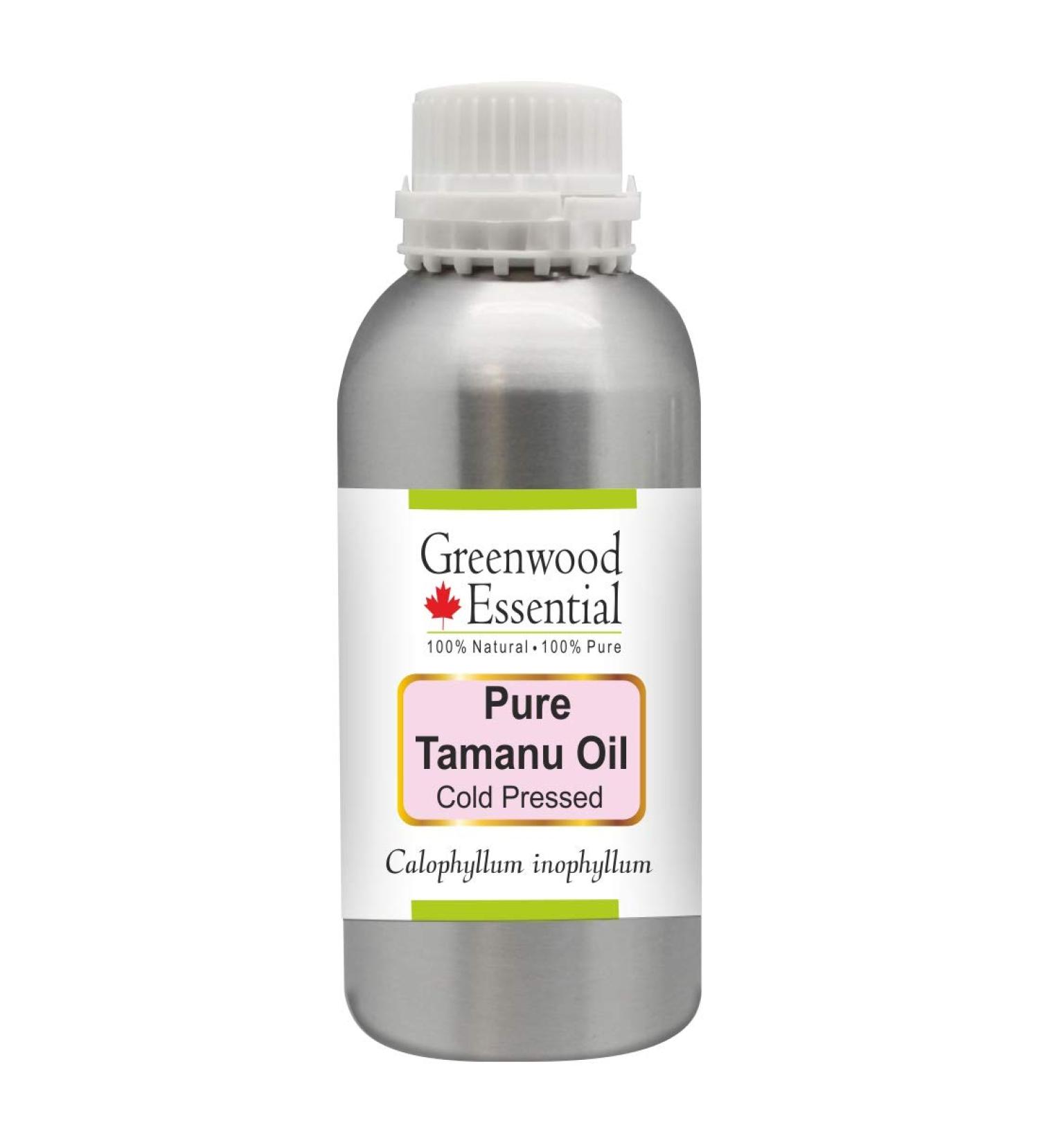 Buy Greenwood Essential Pure Tamanu Oil 300ml - Cold Pressed Therapeutic Grade for Skin & Hair Care | International Shipping Available - Buy Online on GoSupps.com