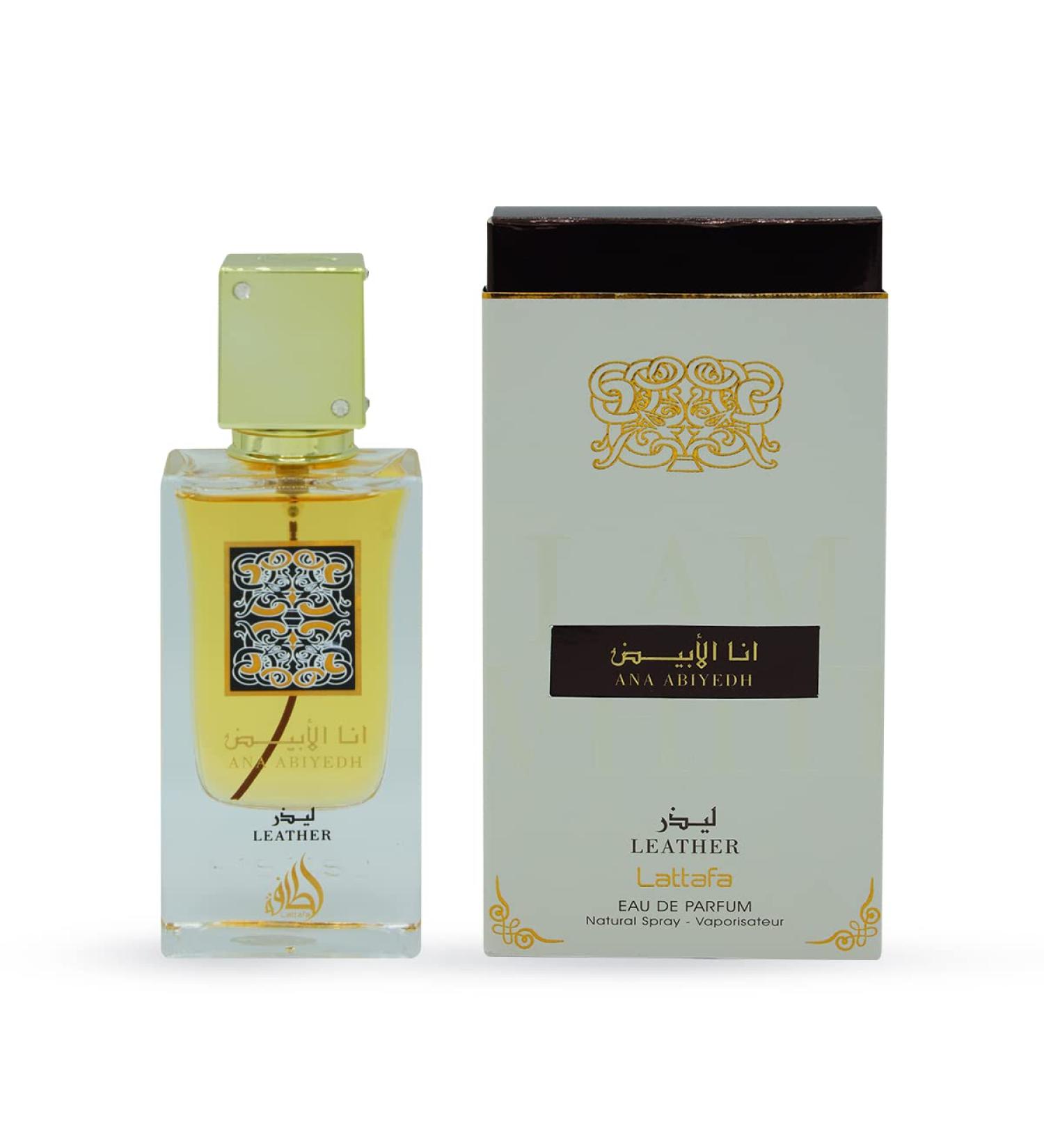 Lattafa Perfumes Ana Abiyedh Leather for Unisex Eau De Parfum Spray 2.0 Ounce