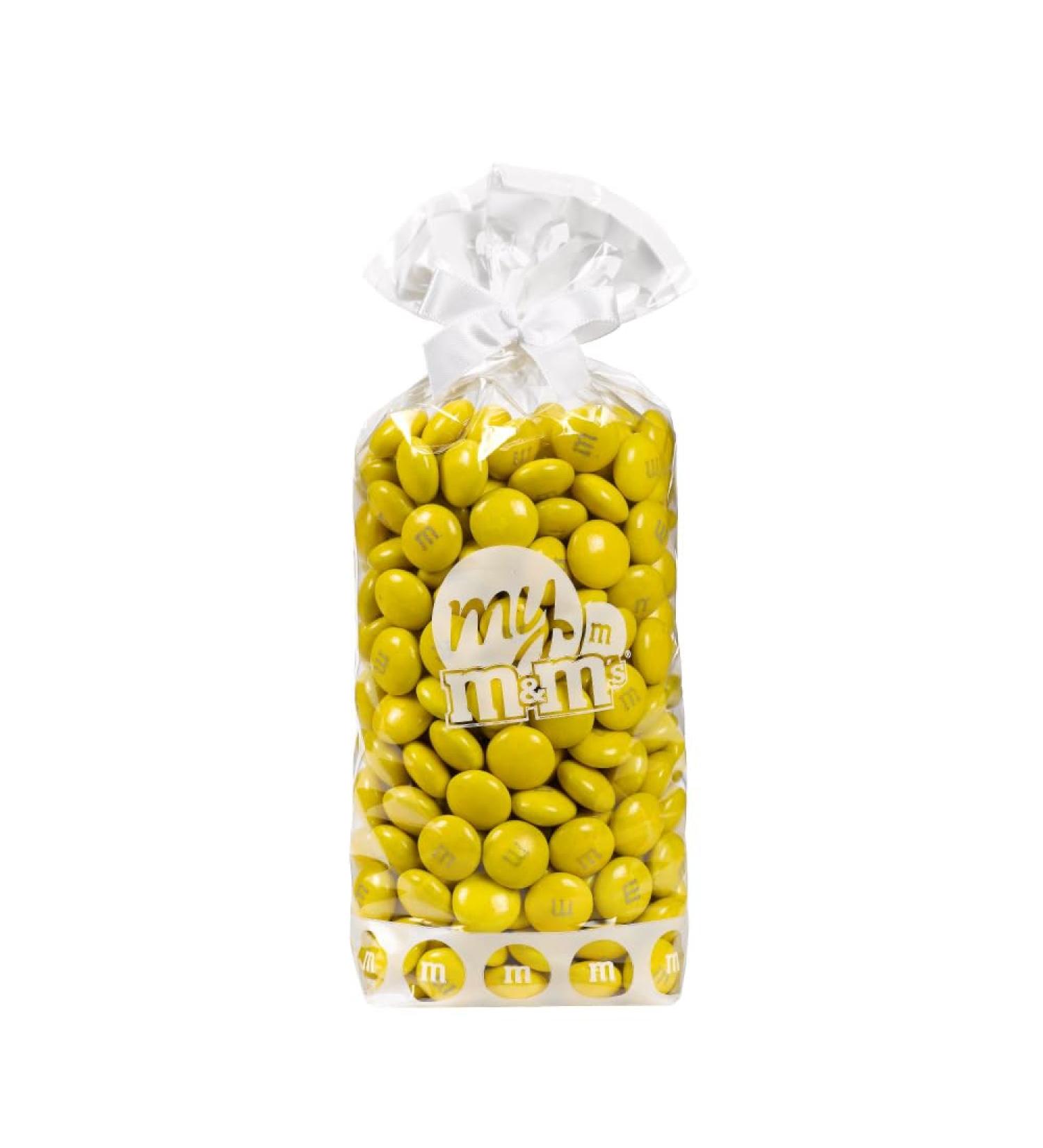 M&M'S Single Colour Milk Chocolate 300g Bag of M&M'S DIY Idea Ideal for Wedding Birthday Party Candy Buffet Christening Gender Reveal (Yellow) - Buy Online on GoSupps.com