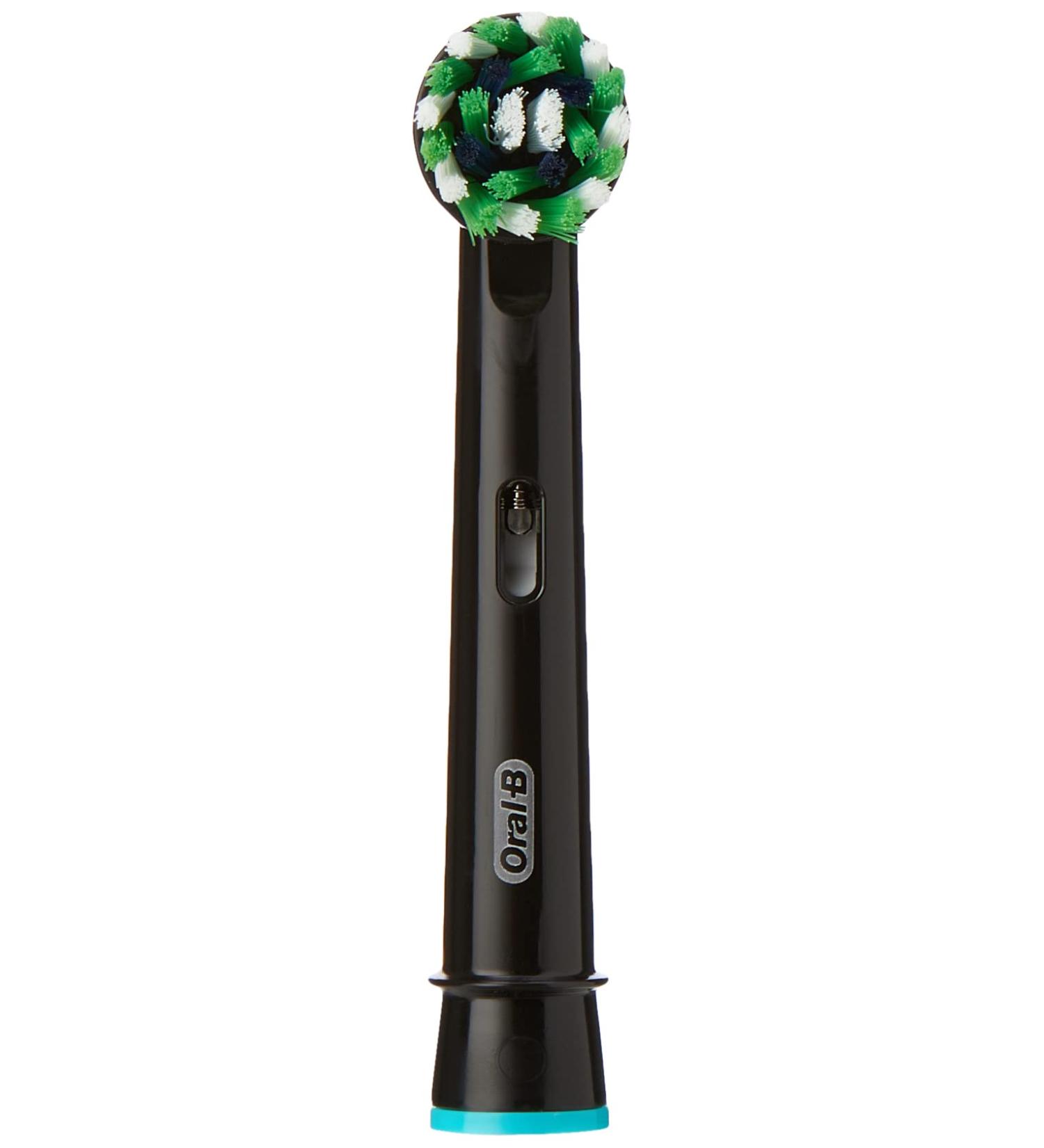 Oral-B Crossaction Black Edition Brush Heads - Cleanmaximiser Tech, Pack of 4 - Buy Online on GoSupps.com