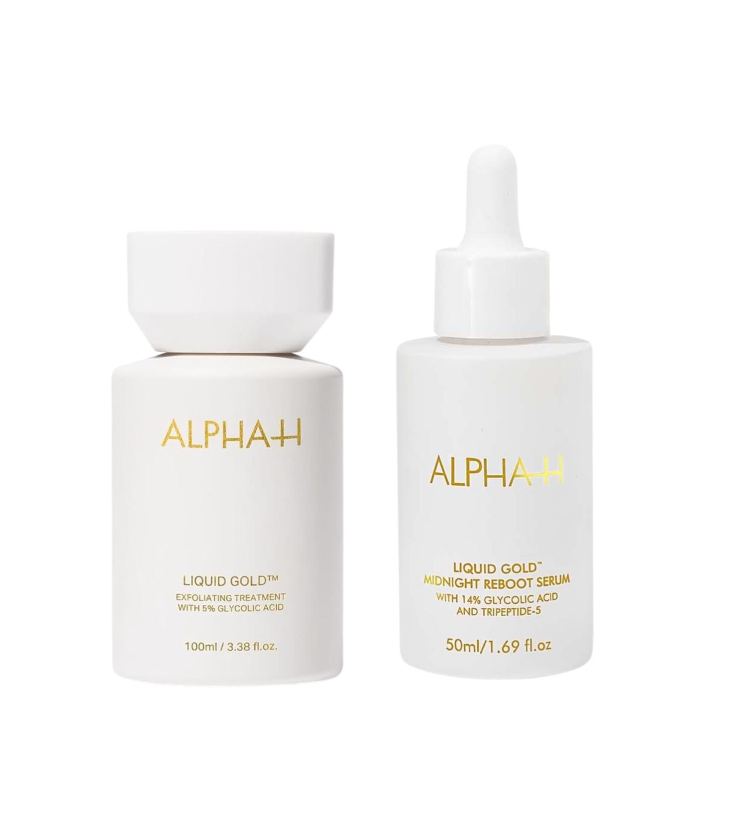 Alpha-H Liquid Gold and Midnight Reboot Serum Bundle - Buy Online on GoSupps.com