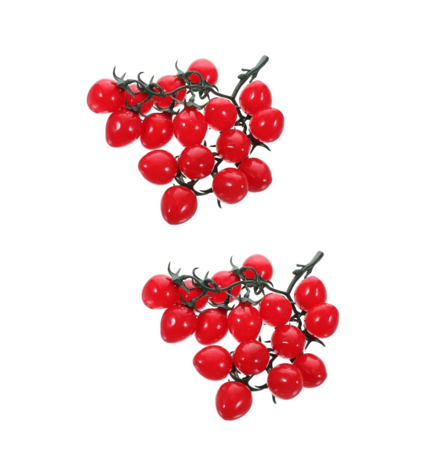 Ciieeo 2pcs String Simulated Cherry Tomatoes Fake Tomatoes Fruits Faux Cherry Tomatoes Ornament Plant Decorations Kid Toy Home Ornament Vegetable Pvc Child Red Small Tomatoes Redx2pcs 18X16CMx2pcs - Buy Online on GoSupps.com