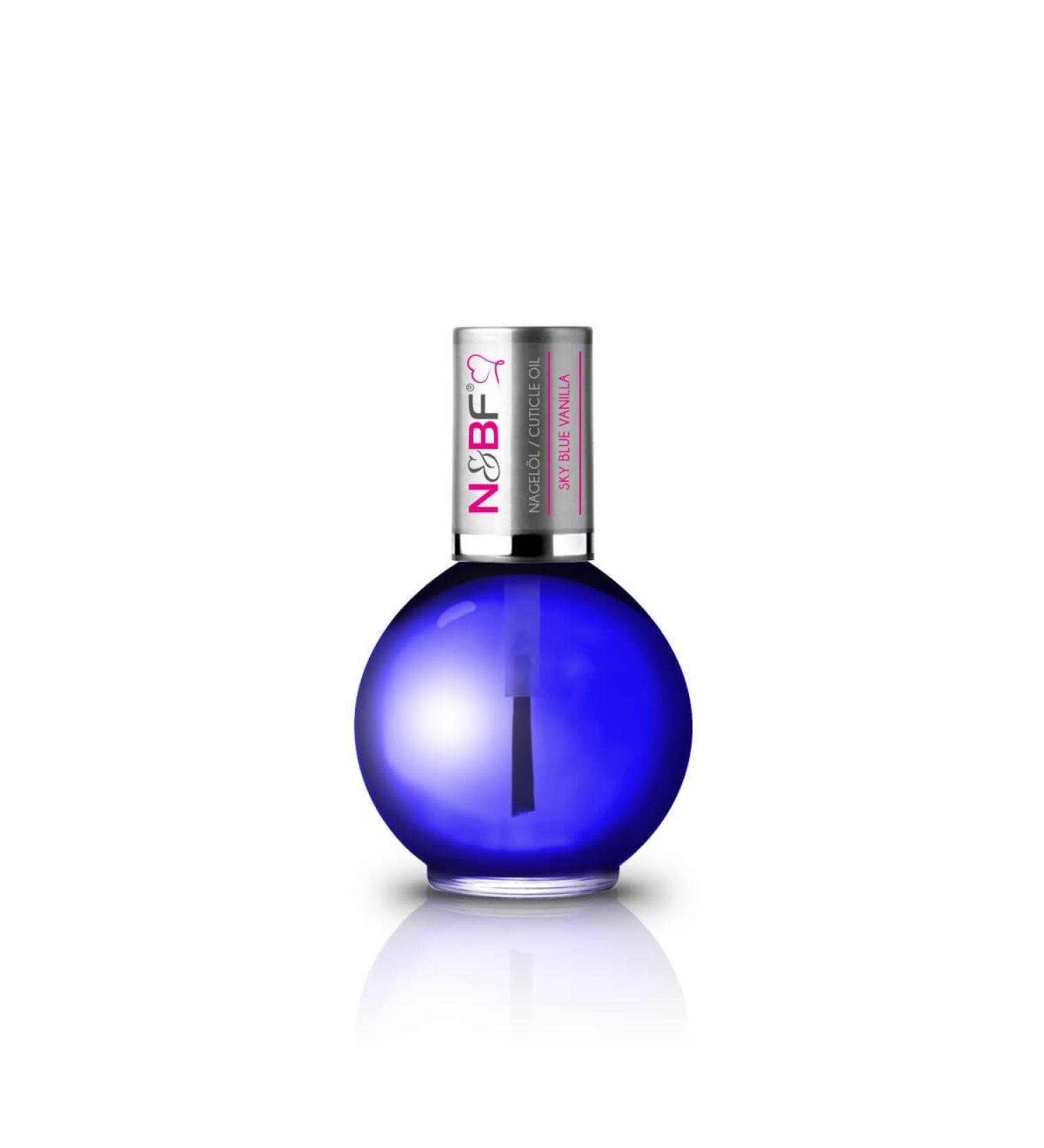 N & BF Sky Blue Vanilla Nail Oil 11.5ml | Nourishing Cuticle & Nail Repair | Fragrant Regenerative Care for Healthy Nails - Buy Online on GoSupps.com