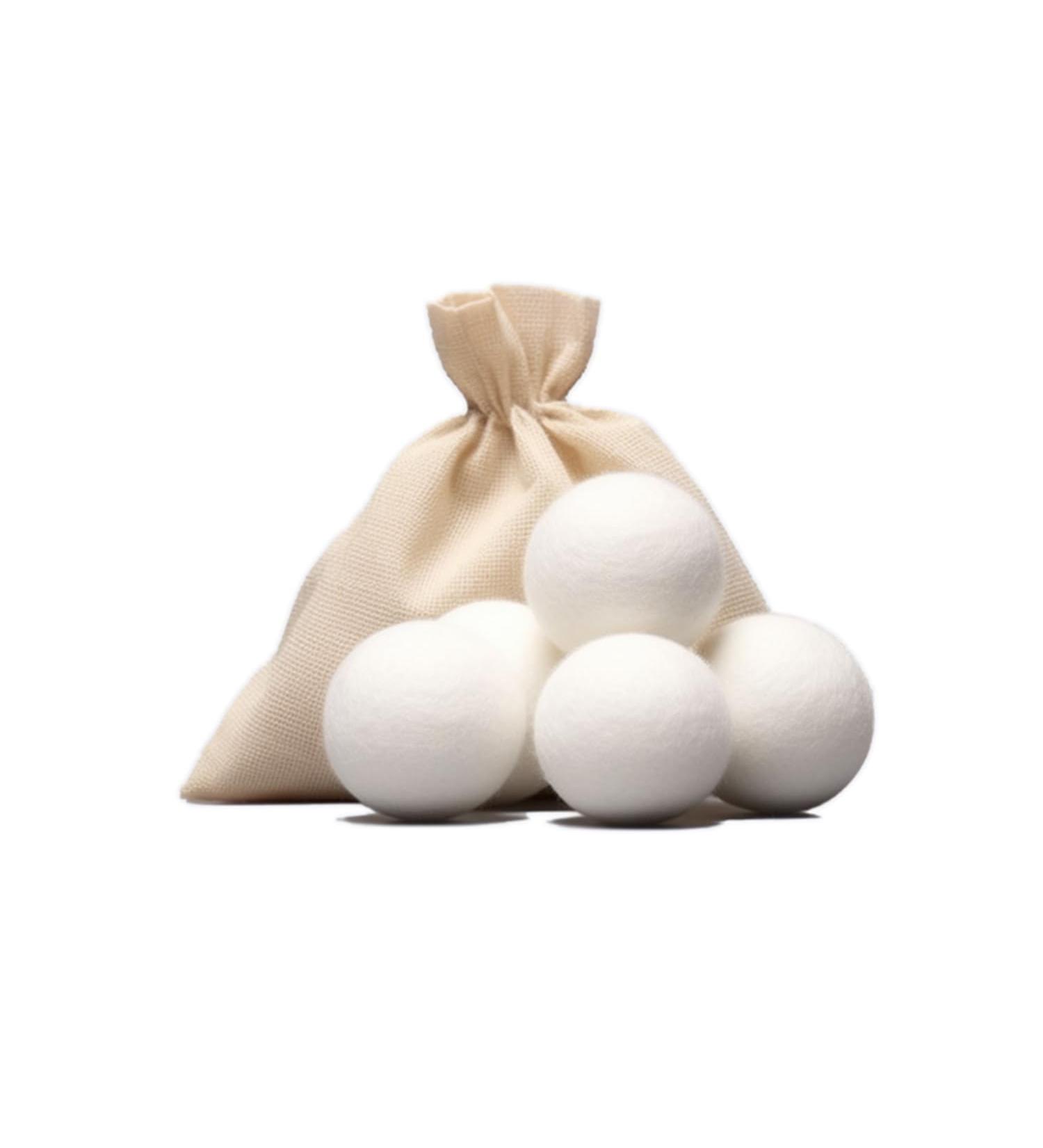 Morus Wool Dryer Balls 6-Pack Drying Balls for Laundry Reusable Fabric Softener Reduce Clothing Wrinkles Drying Clothes Faster Eco-Friendly - Buy Online on GoSupps.com