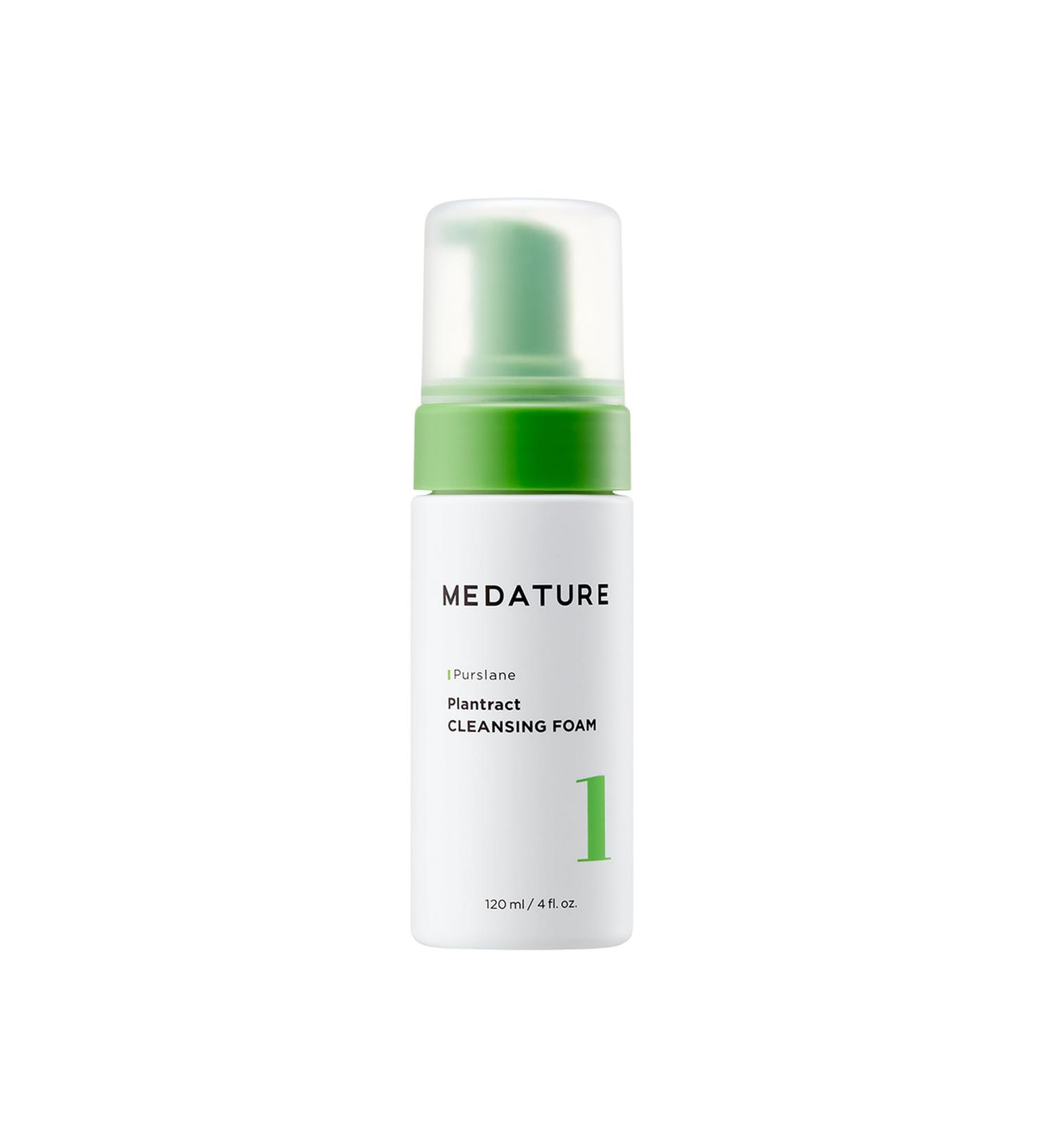 Medature Plantract Cleansing Foam Hydrating Gentle Face Cleanser Facial Cleanser With Purslane + Panthenol Daily Face Wash For All Skin Types Sensitive Skin Friendly Fragrance Free pH Balancing 4 Fl Oz (Pack of 1) - Buy Online on GoSupps.com