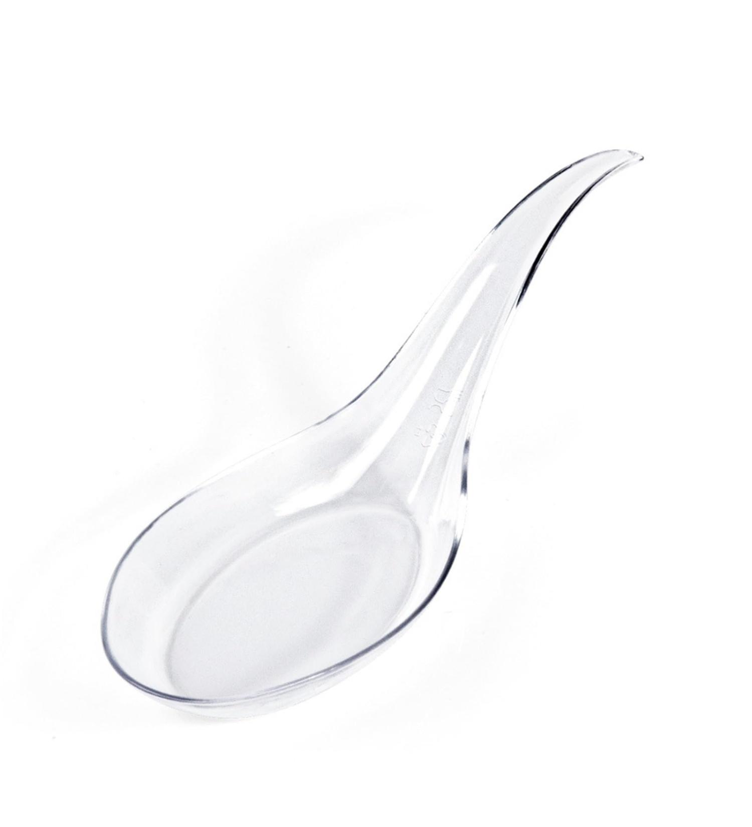 Appetizer Cups Appetizer Tasting Plastic Spoon Clear Dessert Mini Spoon Plastic Spoon Asian Soup Spoon 100 Servings - Buy Online on GoSupps.com