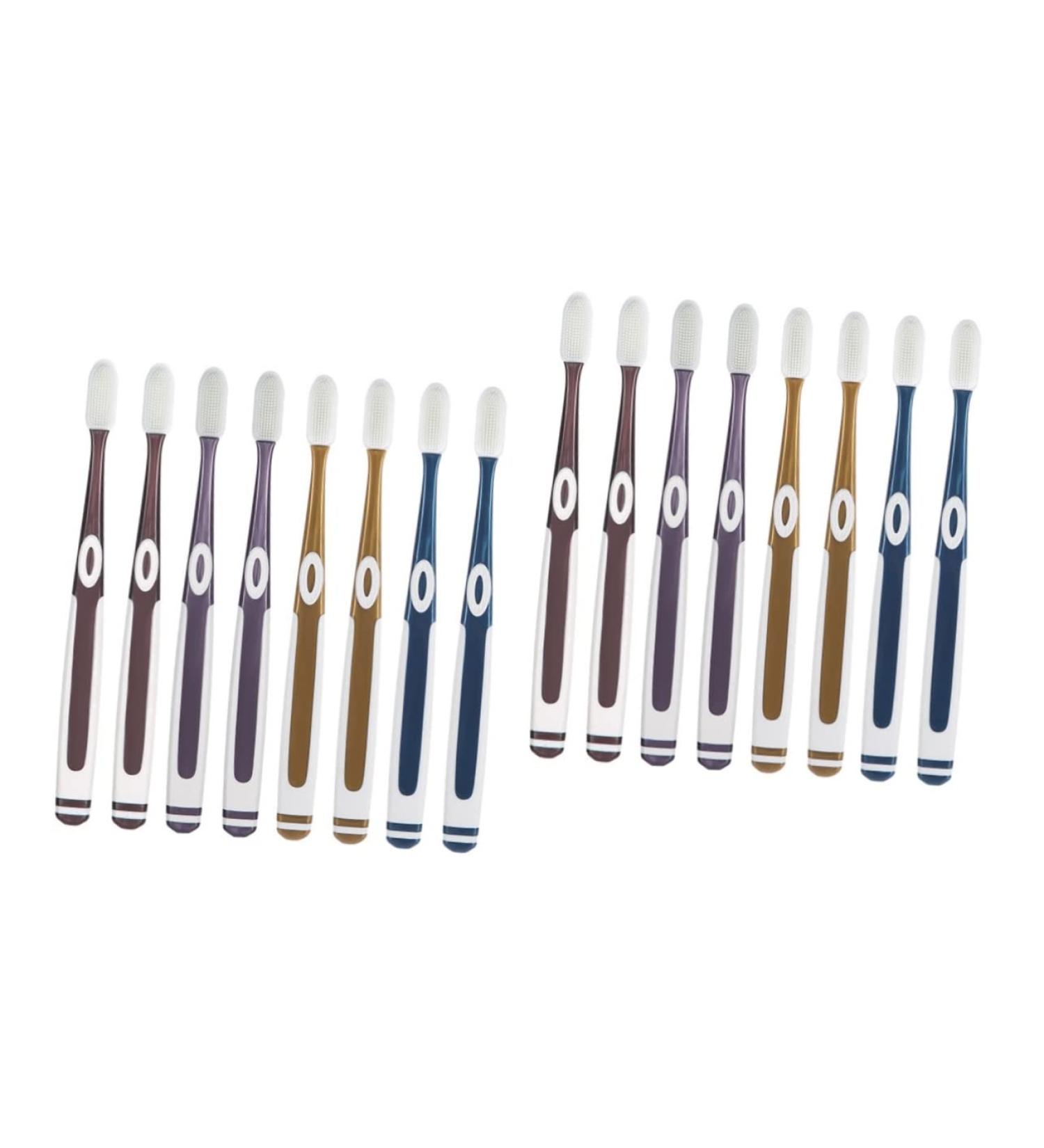 Tovinanna Nano Toothbrush Set Sensitive Teeth & Baby Toothbrushes for Travel | Silicone Bristles & Tooth Hygiene Essentials - Buy Online on GoSupps.com