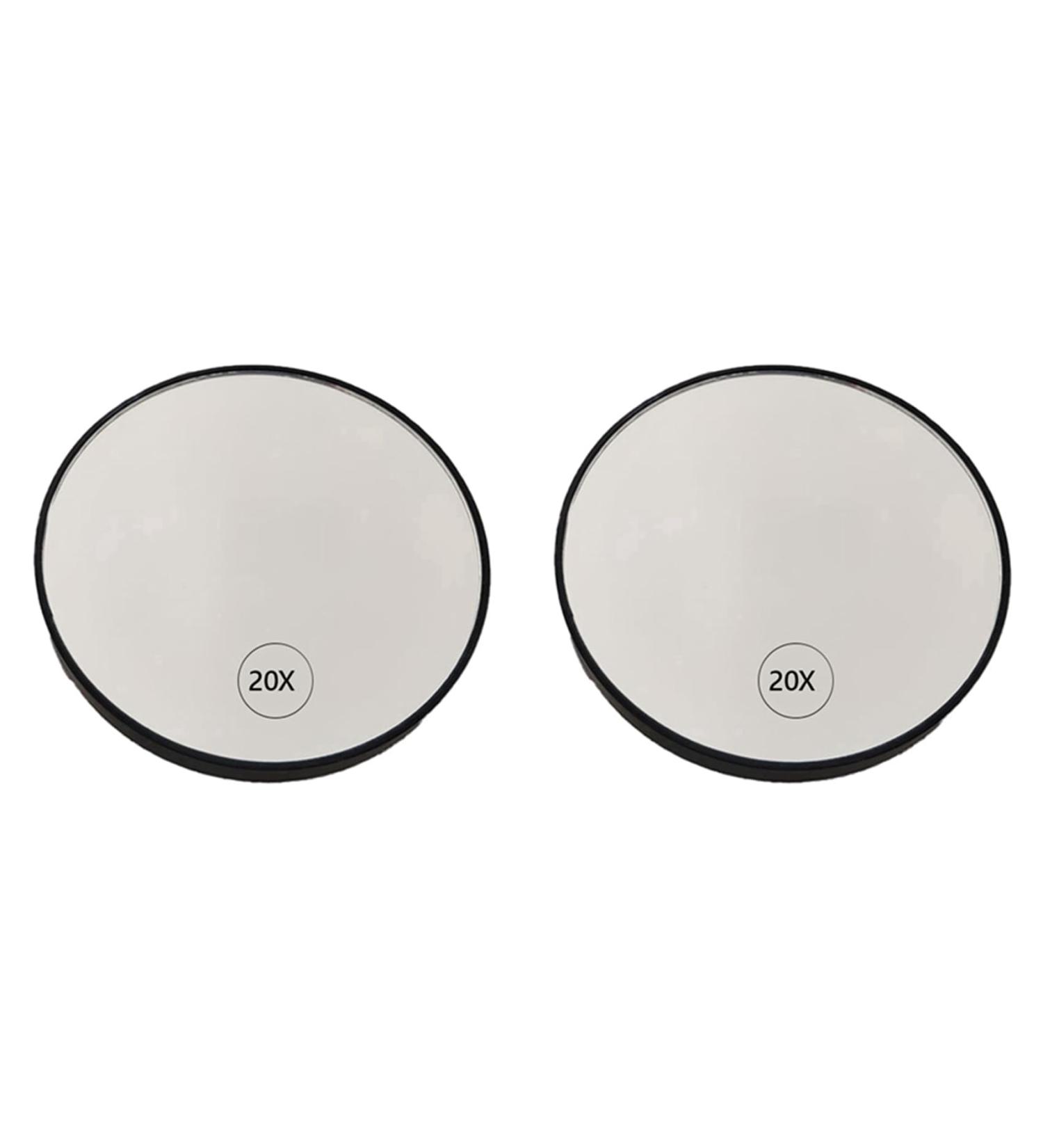 Wdesrgt 2X Anti-Fog Magnifying Makeup Mirror Suction Cup Vanity Mirror 20X Handheld Magnifying Makeup Mirror with Handle Black - Buy Online on GoSupps.com