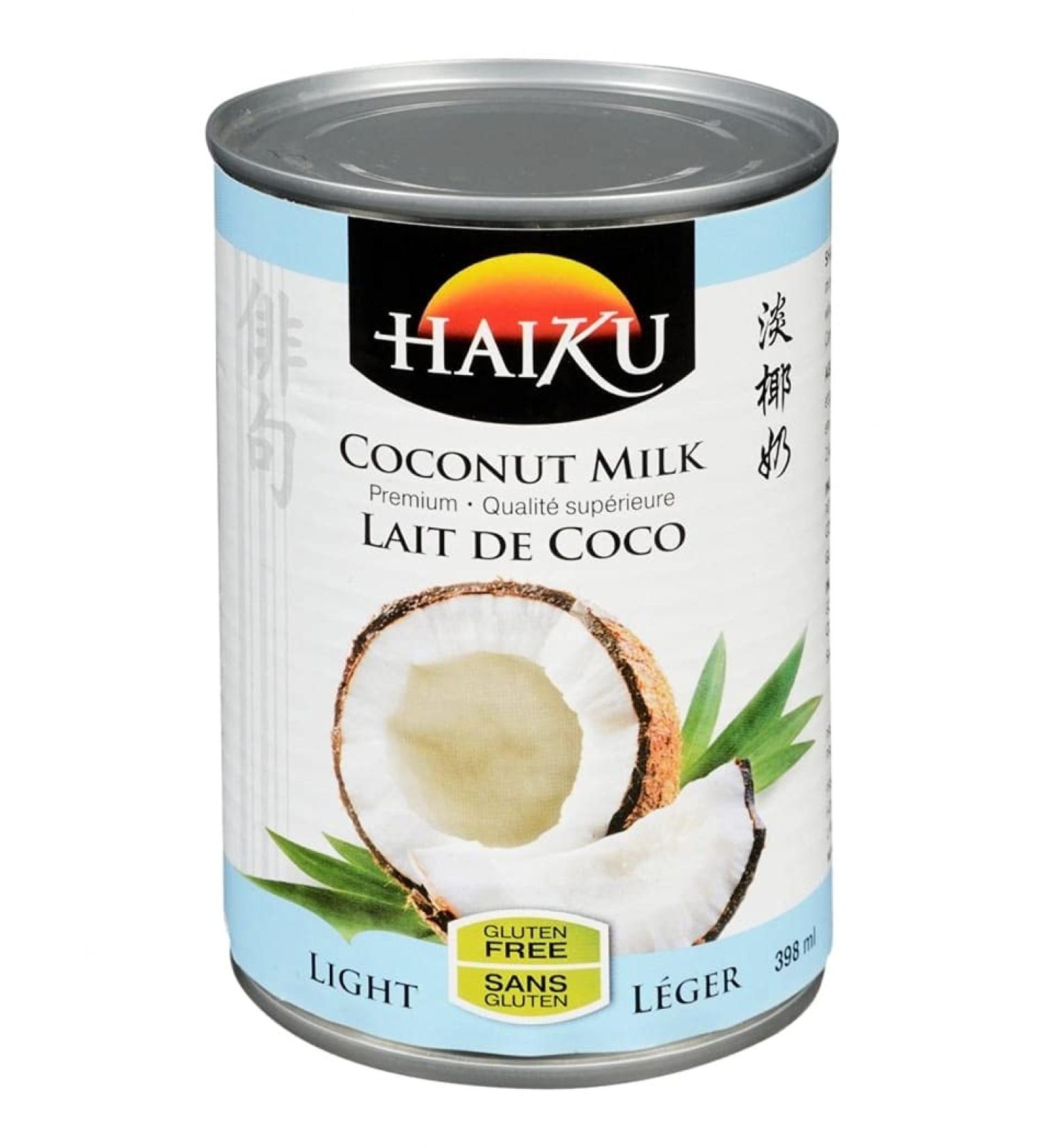 Light Coconut Milk Haiku Less Fat Premium Asian Cuisine Great Tasting Add to Your Favourite Dish Dairy Free Gluten Free 398ml - Buy Online on GoSupps.com