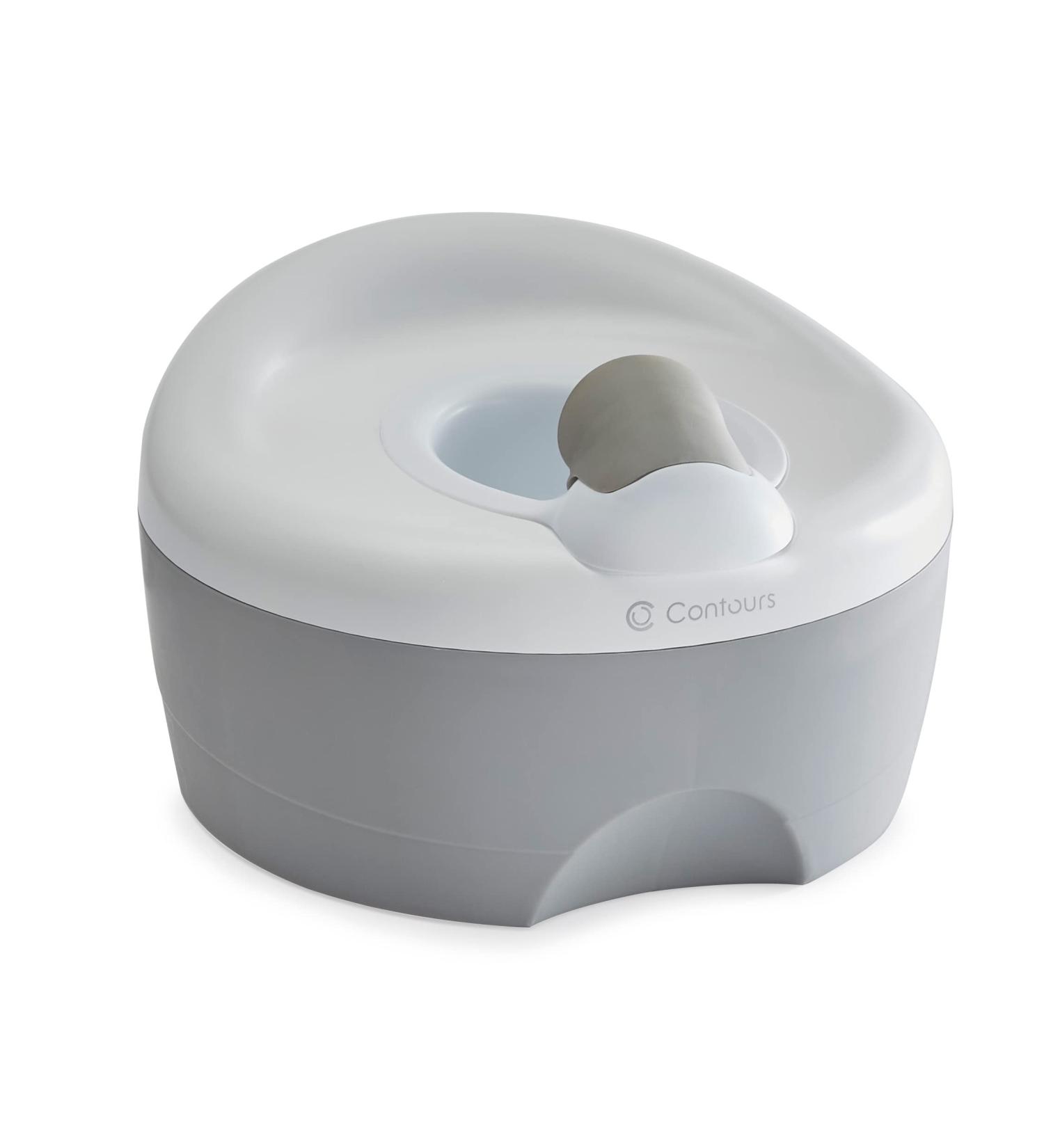 Contours Bravo 3-Stage Potty System - Potty Chair, Toilet Trainer, Step Stool All in One | Gray - Buy Online on GoSupps.com