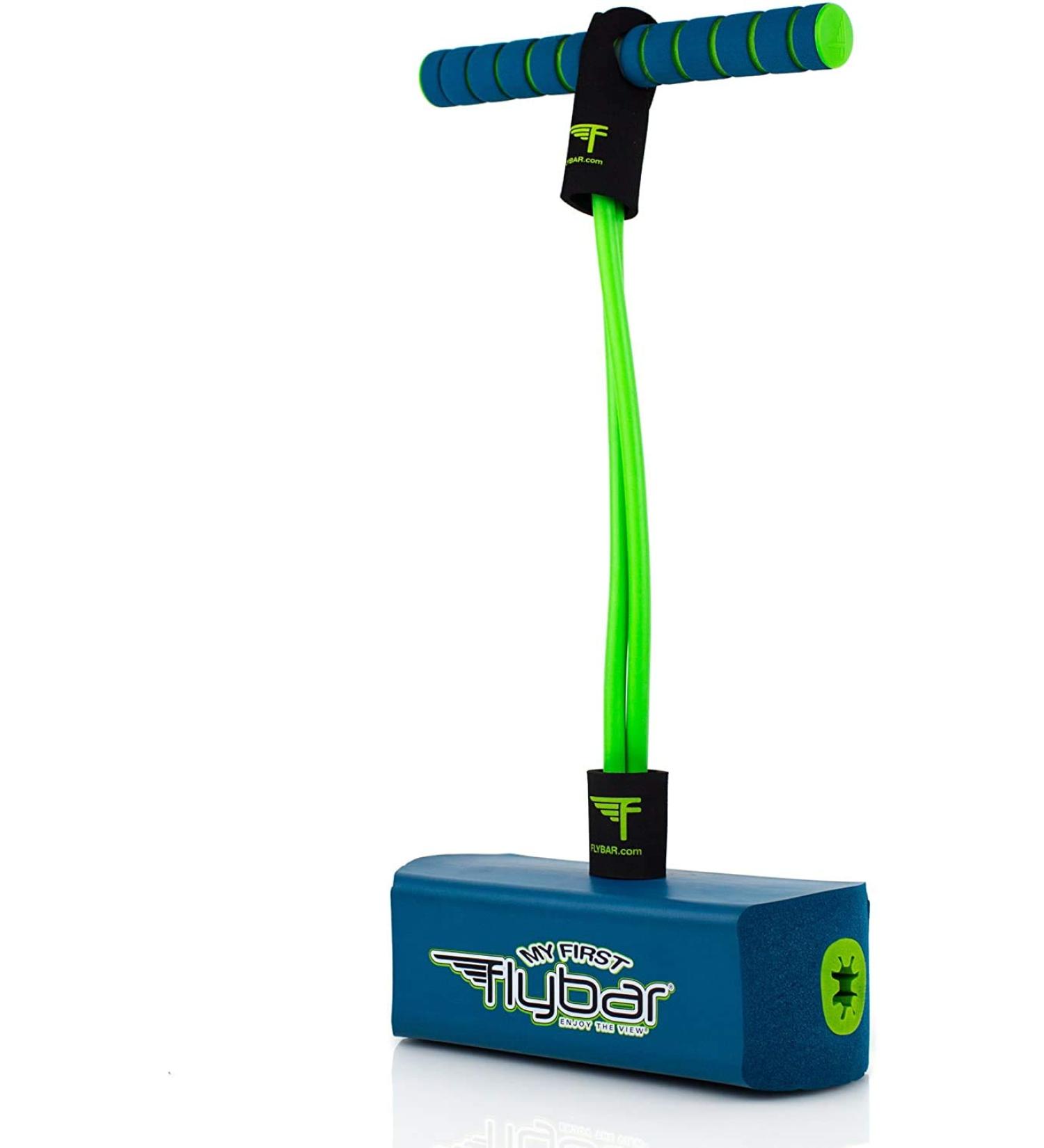Flybar My First Foam Pogo Jumper for Kids - Safe and Durable Bungee Stick for Ages 3+ - Blue - Supports up to 250lbs - Buy Online on GoSupps.com