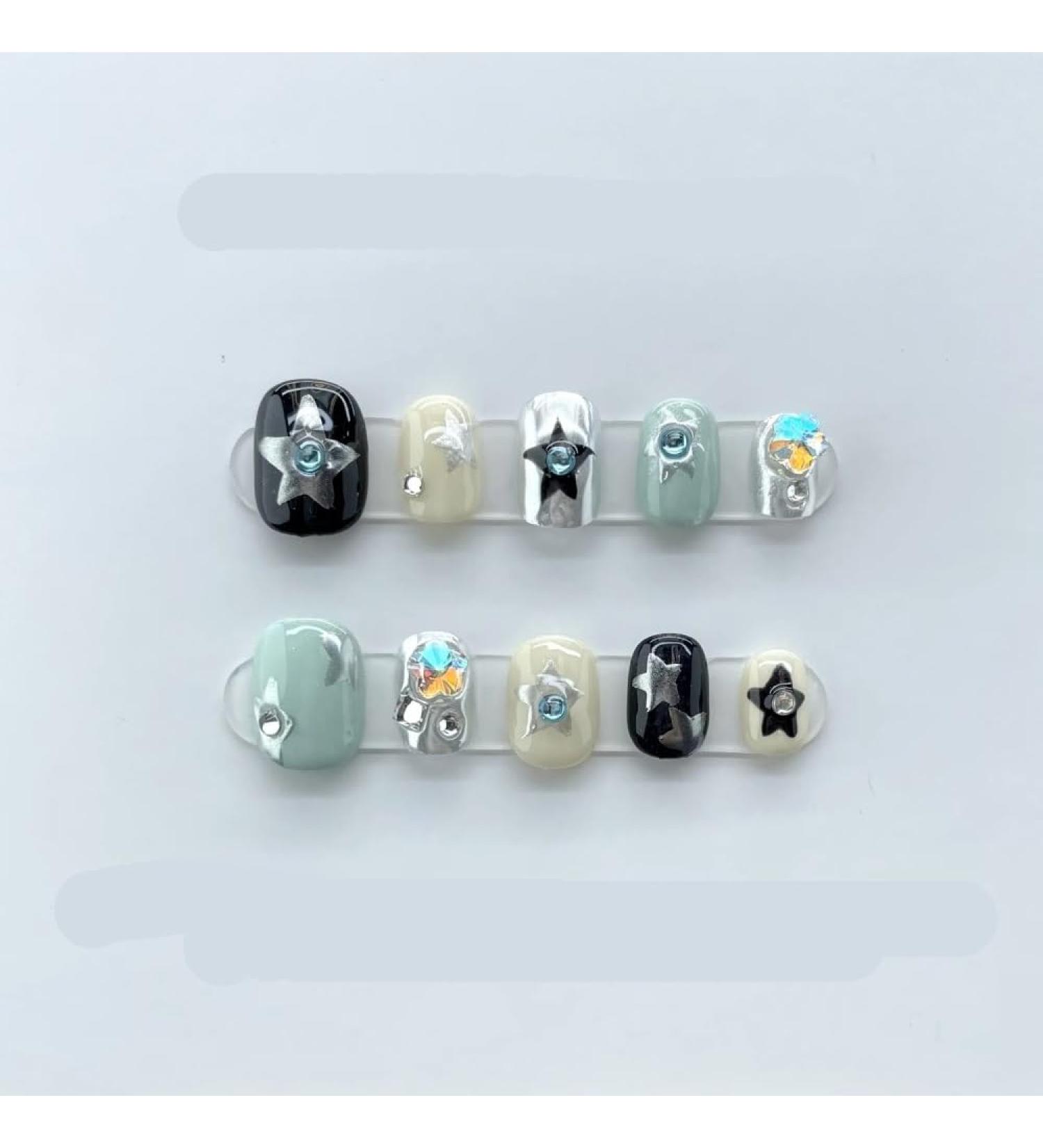 Detachable Handmade false nails with design dopamine bubble love girl press on Nail enhancement false nails (Color : 15 Size : XS) - Buy Online on GoSupps.com