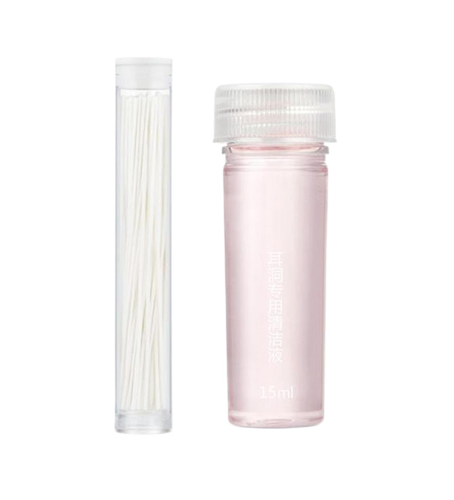 Piercing Cleaning Kit 70 Pieces Piercing Hole Cleaning Kit Ear Wax Removal Solution 15ml for Home Travel - Buy Online on GoSupps.com