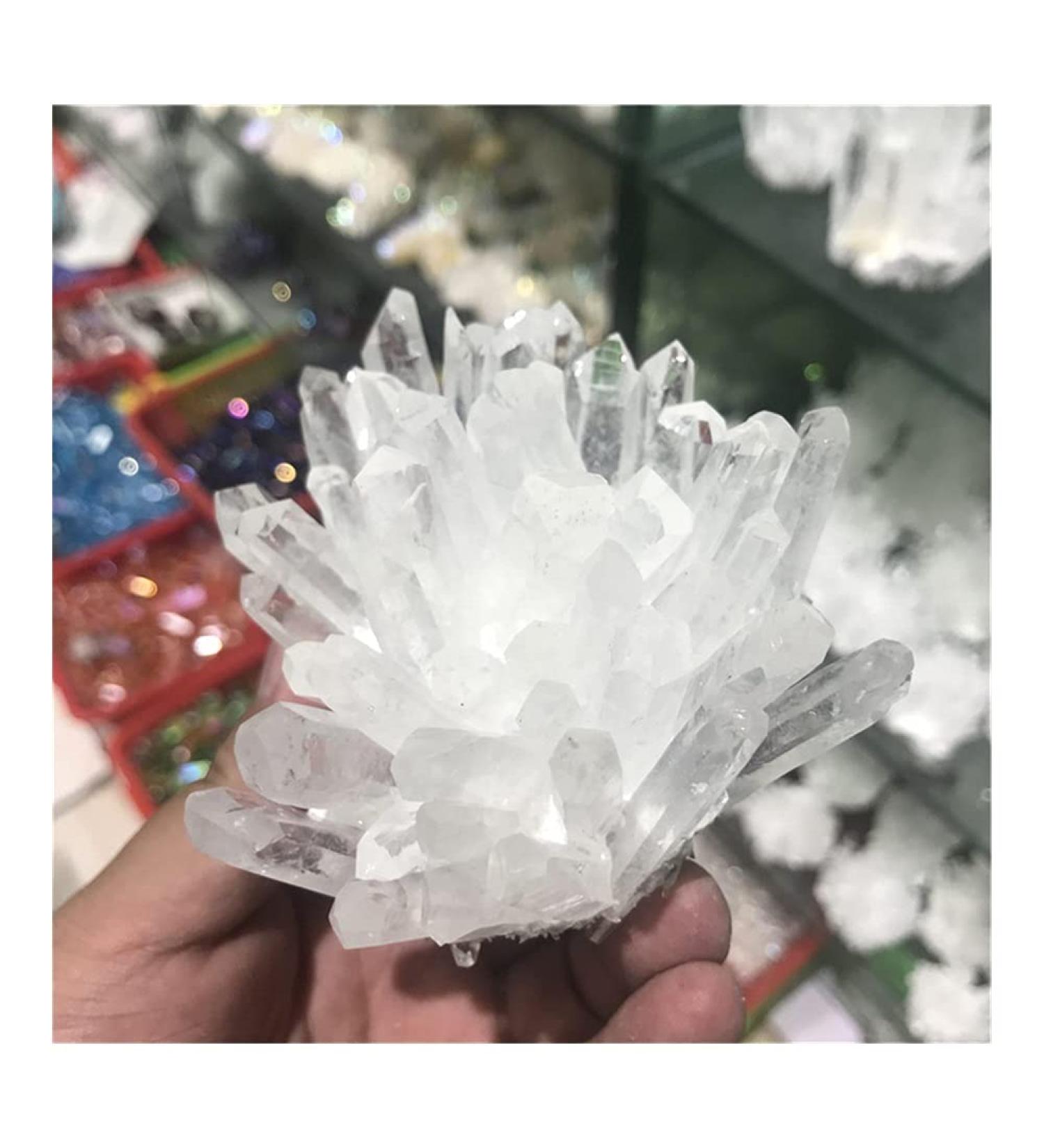 400-700g Quartz Crystal Clear Quartz Cluster Brazil Natural Quartz Home Collections 400-500g - Buy Online on GoSupps.com