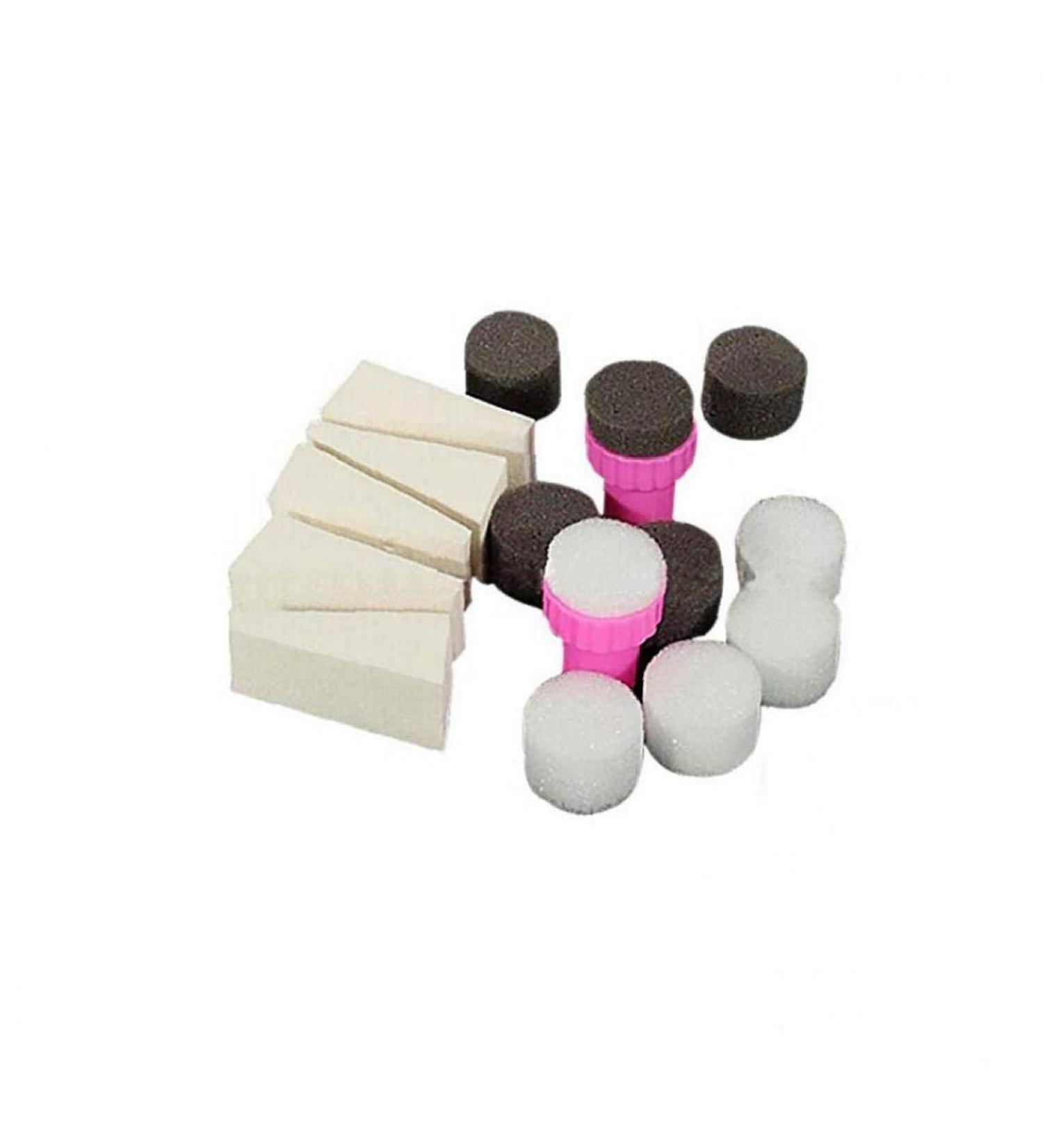 1 Set Nail Art Gradient Sponge Stamp - Triangle Shade Transfer Template for DIY Manicure | Nail Art Accessories - Buy Online on GoSupps.com