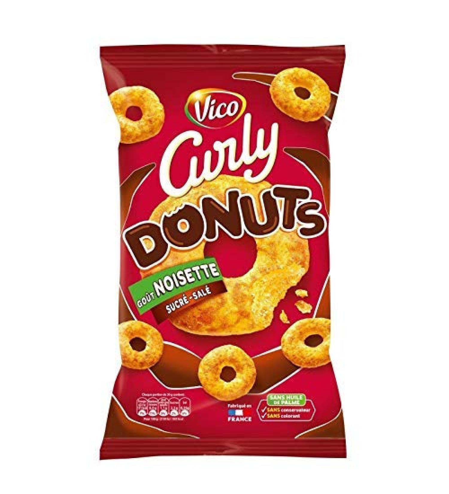 CURLY - Curly Donuts Hazelnuts 100G - Pack of 3 - best offer - Buy Online on GoSupps.com