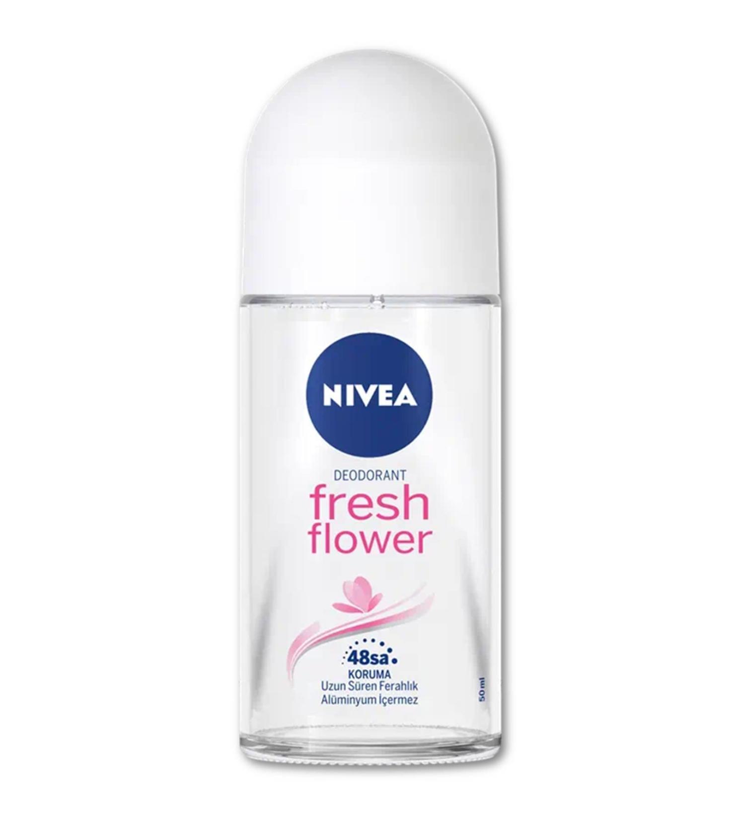 Nivea Fresh Flower Deodorant Roll-On 50ml - Aluminum Free - Buy Online on GoSupps.com