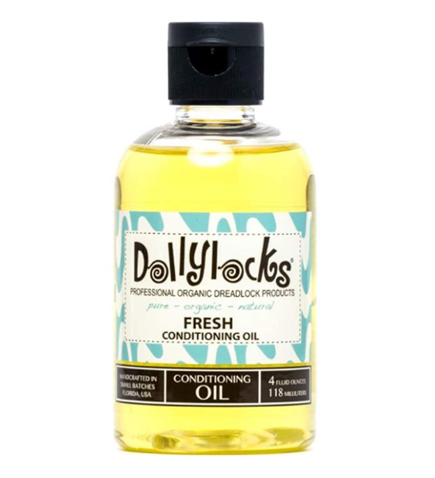 Dollylocks Organic Dreadlock Conditioning Oil - Vegan Loc Moisturizer 4oz | Avocado, Jojoba, Coconut & Hemp Seed Oil | Residue-Free Dread Hair Products - Buy Online on GoSupps.com