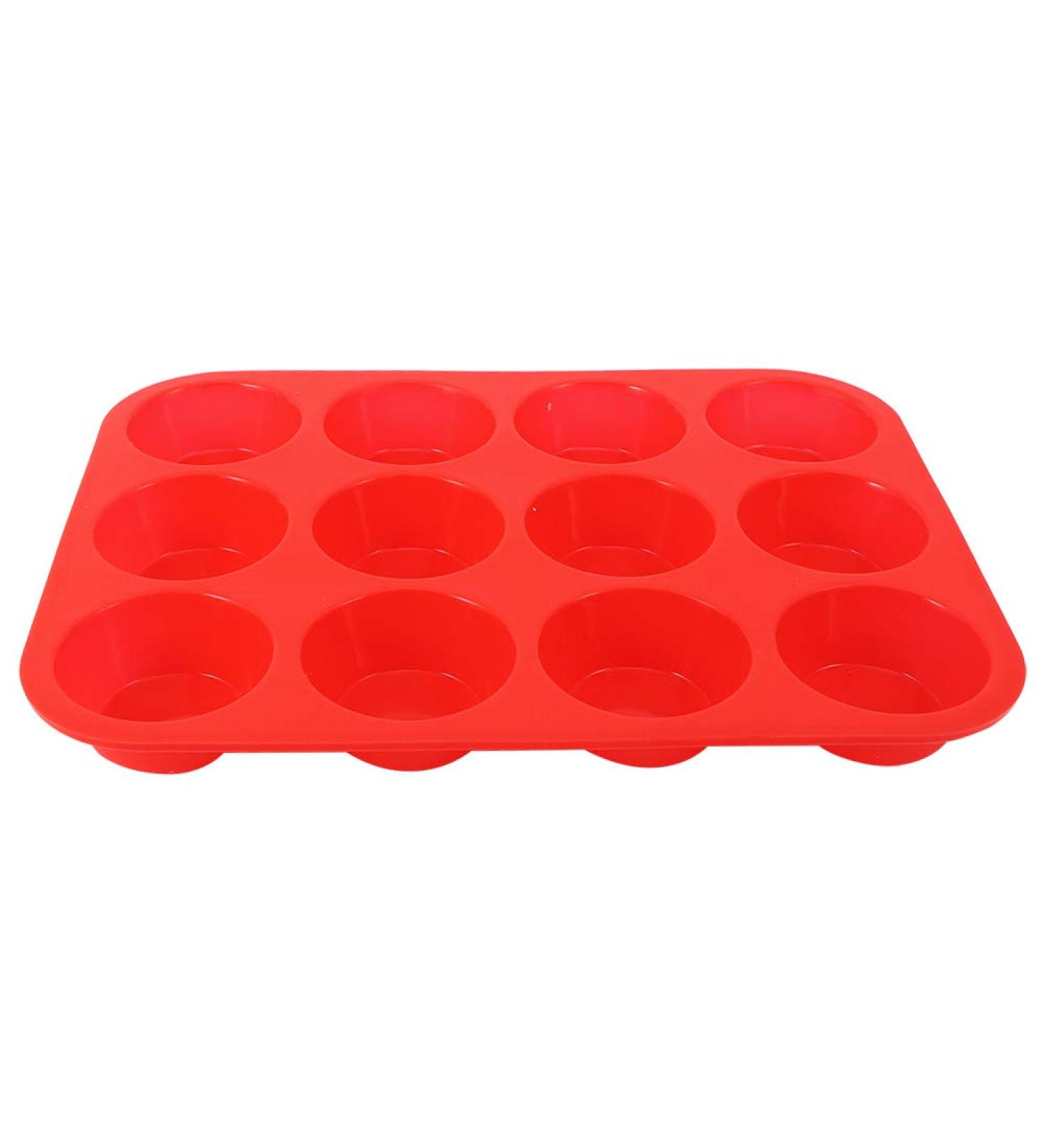 Food Grade Slicone Flexible Cupcake Pan Non Toxic Foldable for Kitchen for Baking - Buy Online on GoSupps.com