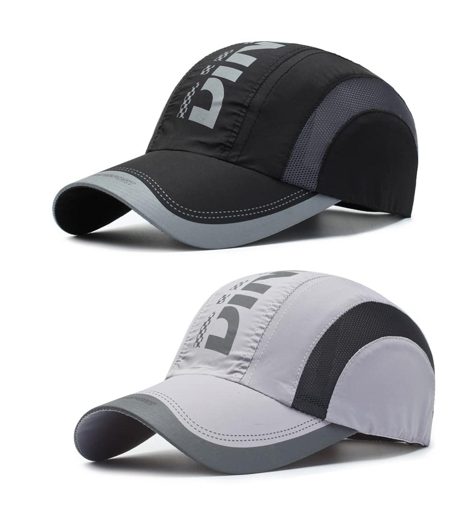 Unisex Adjustable Baseball Cap - 2 Pack for Men & Women - Outdoor Sports Hat - Peak Cap (Black) - Buy Online on GoSupps.com