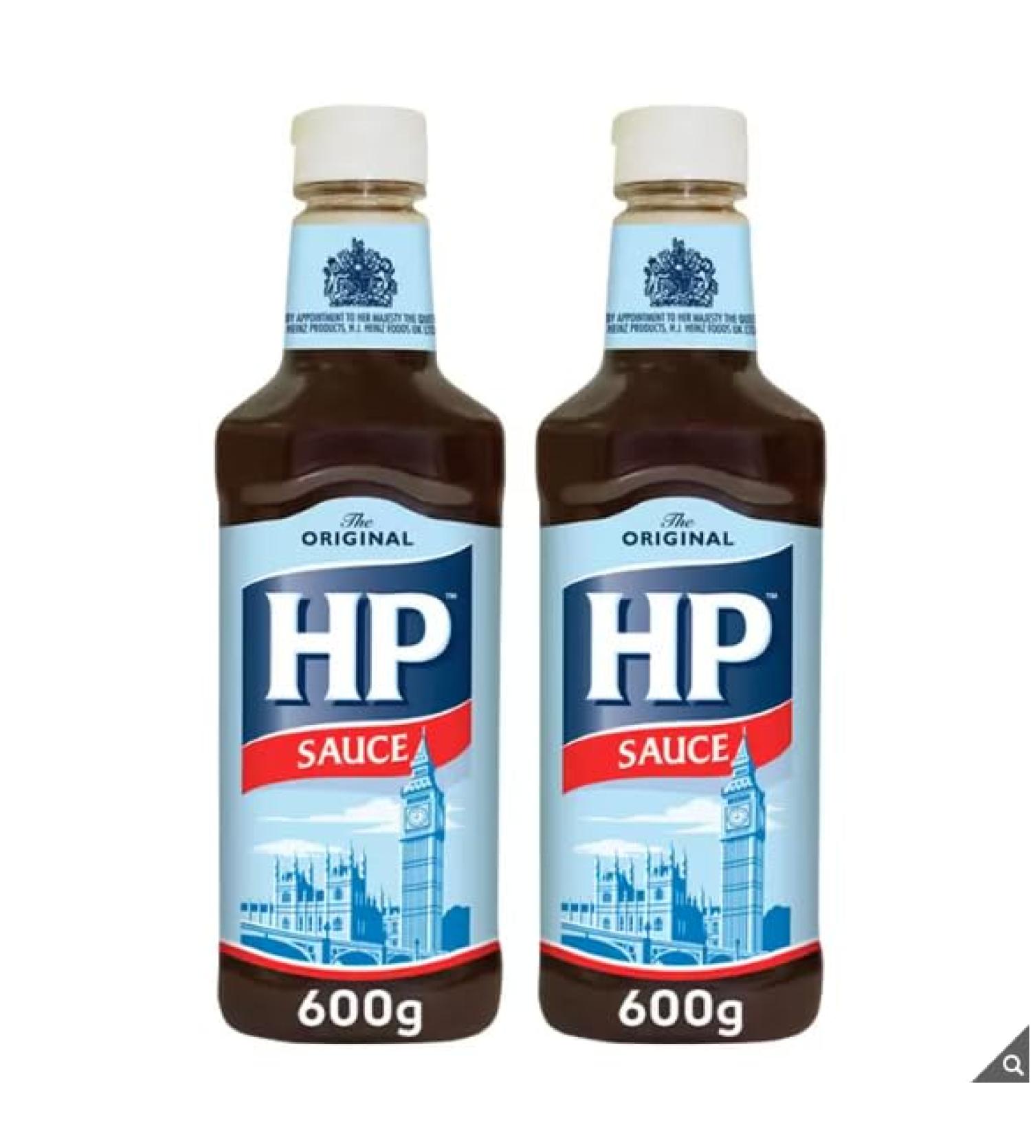 HP Brown Sauce- Low in Fat - No Artificial Colours Flavours or Preservatives - Suitable for Vegetarians - 2 x 600g - Buy Online on GoSupps.com