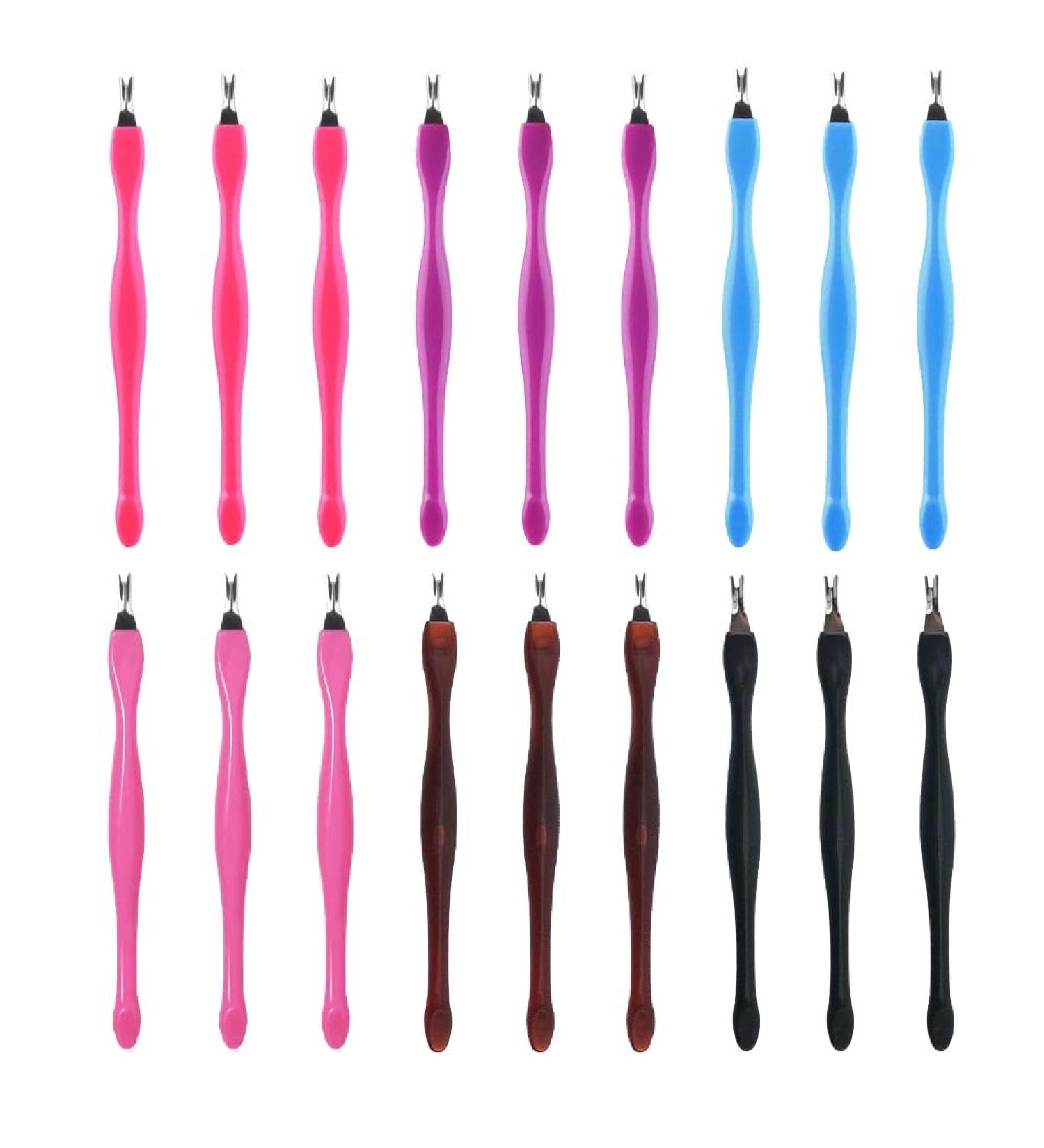 Cuticle Trimmer 18 Pcs Cuticle Remover Cuticle Pusher Nail Cuticle Remover Nail Art Tools Nail Cleaner Tool - Buy Online on GoSupps.com