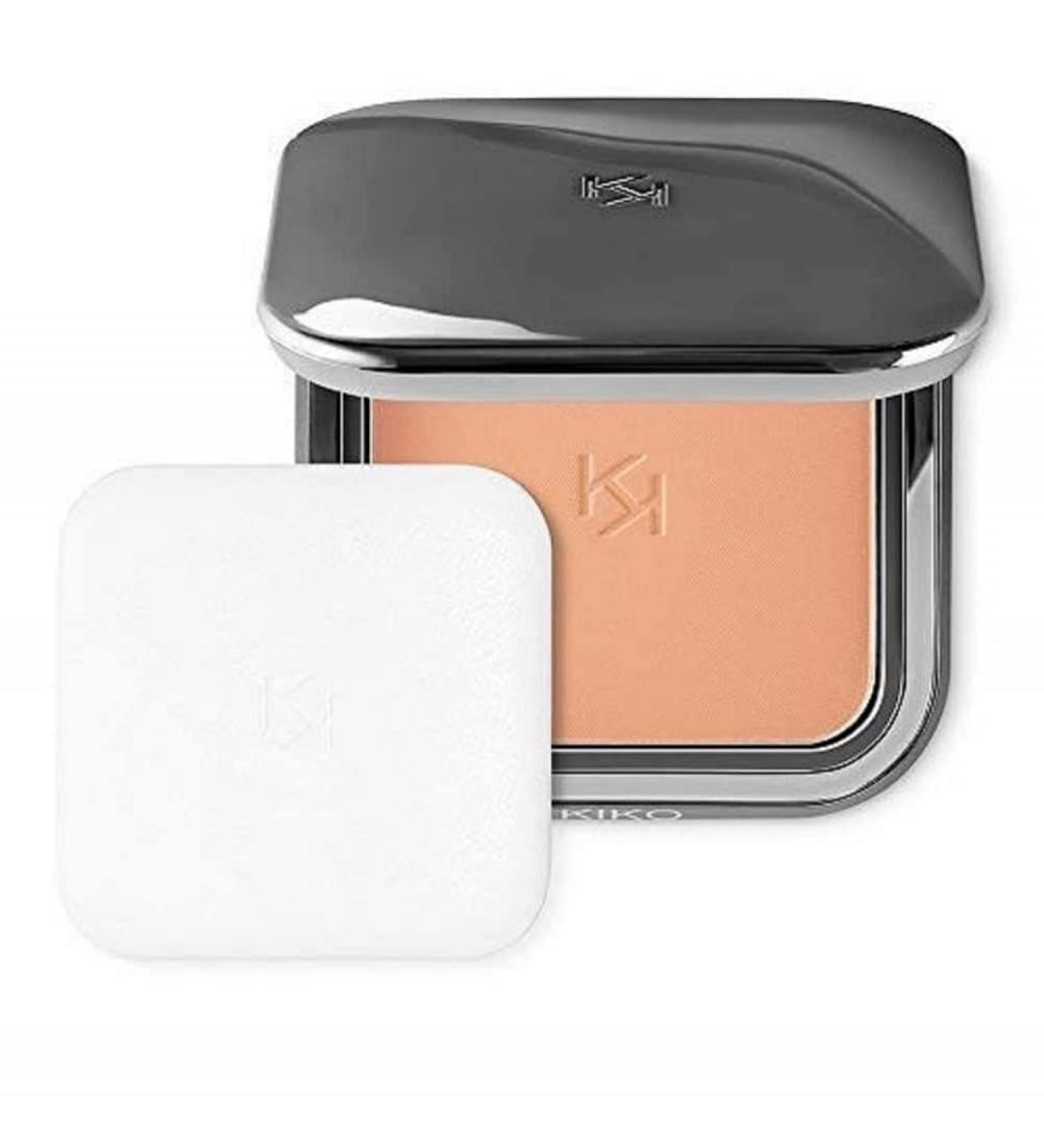 KIKO MILANO - Matte Fusion Pressed Powder Face Powder Foundation With a Natural Matte Powder Finish | Color Tan 02 | Cruelty Free Makeup | Professional Makeup Foundation | Made in Italy