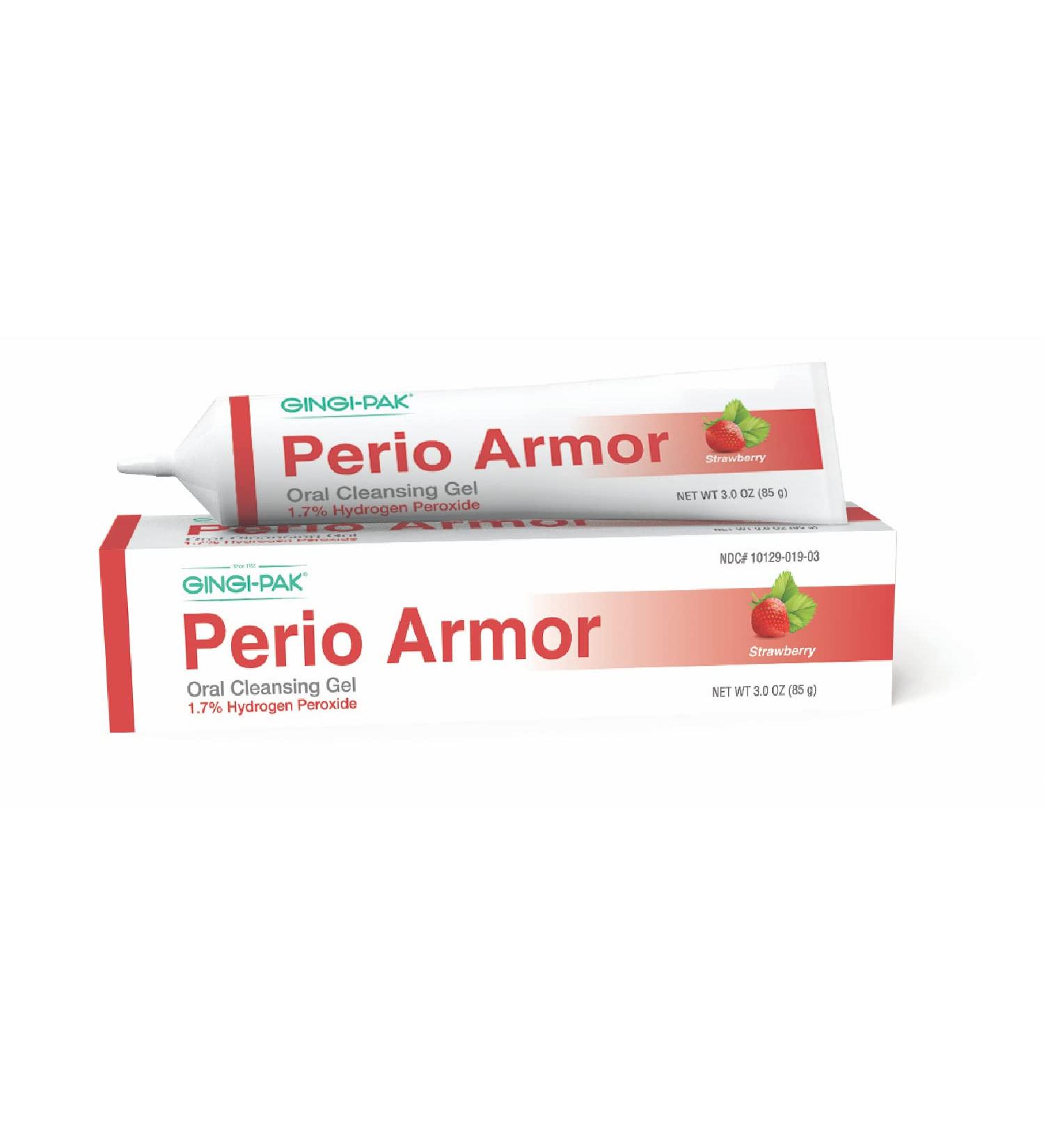 Perio Armor 1.7% HP Oral Cleansing Gel - Healthy Gums Whiter Smile Non-Invasive Strawberry Treatment 3 oz | Buy Internationally - Buy Online on GoSupps.com
