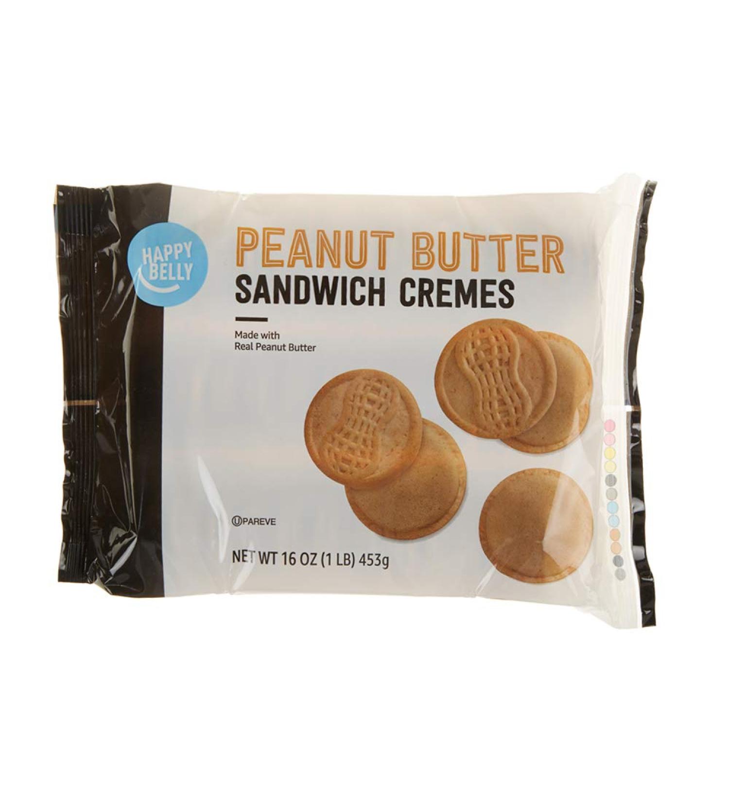 Happy Belly Peanut Butter Sandwich Cr me Cookies 16 oz - Amazon Brand - Buy Online on GoSupps.com