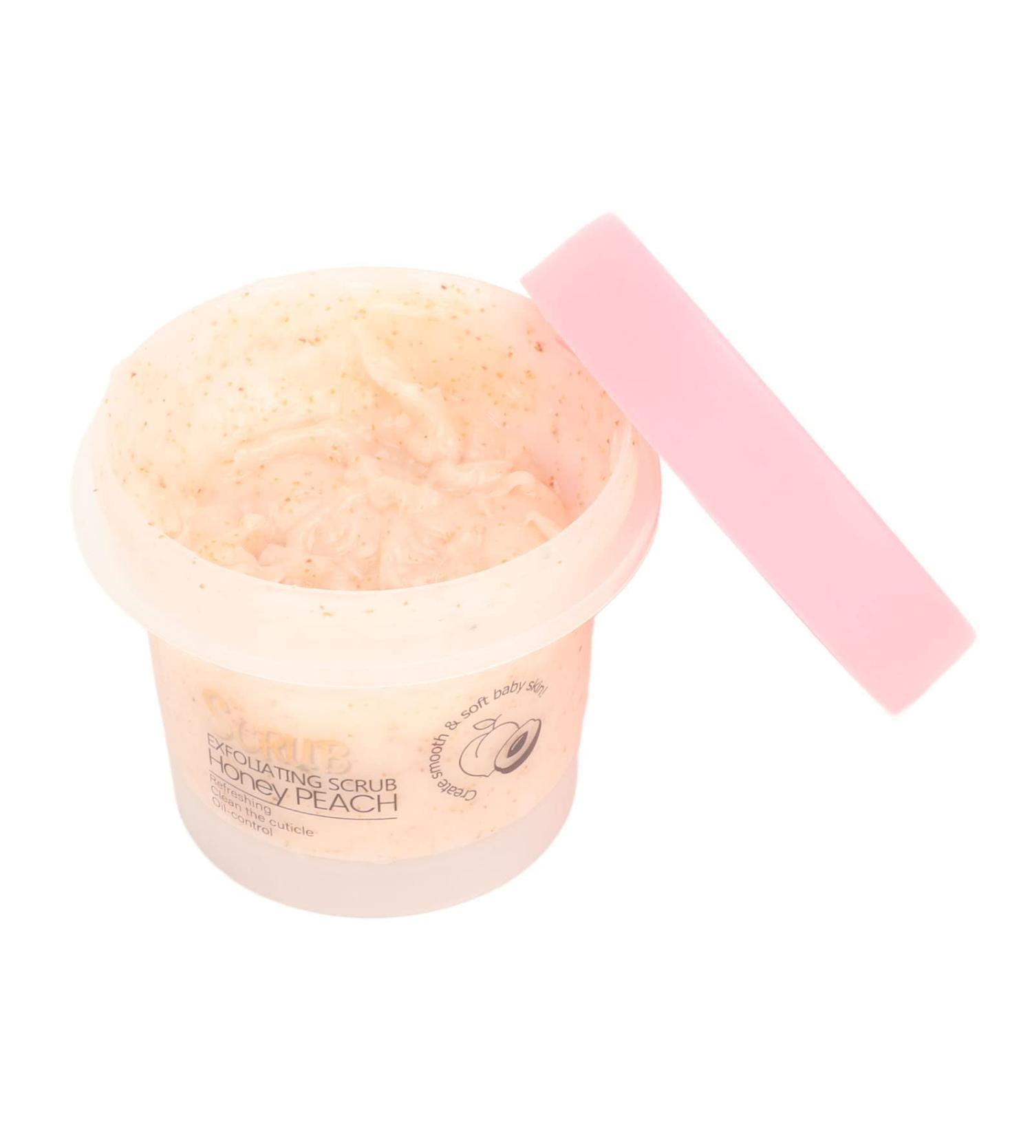 Verdant Touch Body Exfoliating Scrub Peach Skin Exfoliating Scrub Cream Deep Cleansing Unclog Pores Nourishing 100g - Buy Online on GoSupps.com