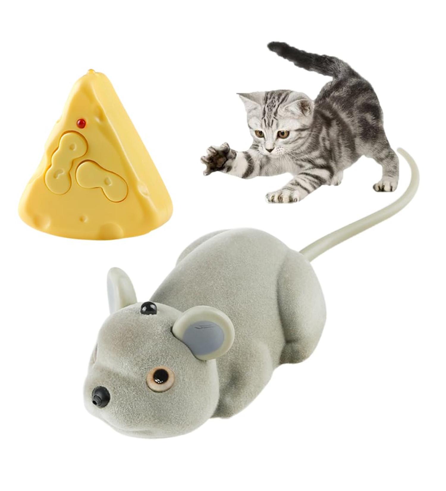 SCOOLR Remote Control Rat Toys Wireless Infrared RC Control Realistic Mouse Toy For Cat Kitten Dog Pet Novelty Gift For Kids Children Halloween Christmas Party Birthday Gifts (Gray) - Buy Online on GoSupps.com