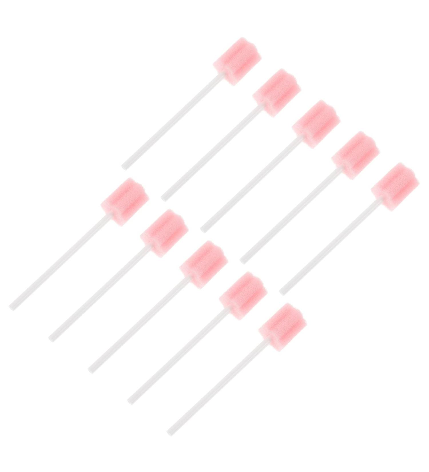 Healifty Disposable Oral Swabs - 10Pcs Unflavored Baby Mouth Swabsticks for Oral Care - Sterile Dental Swabs for Mouth Cleaning - Pink (10Pcs) - Buy Online on GoSupps.com
