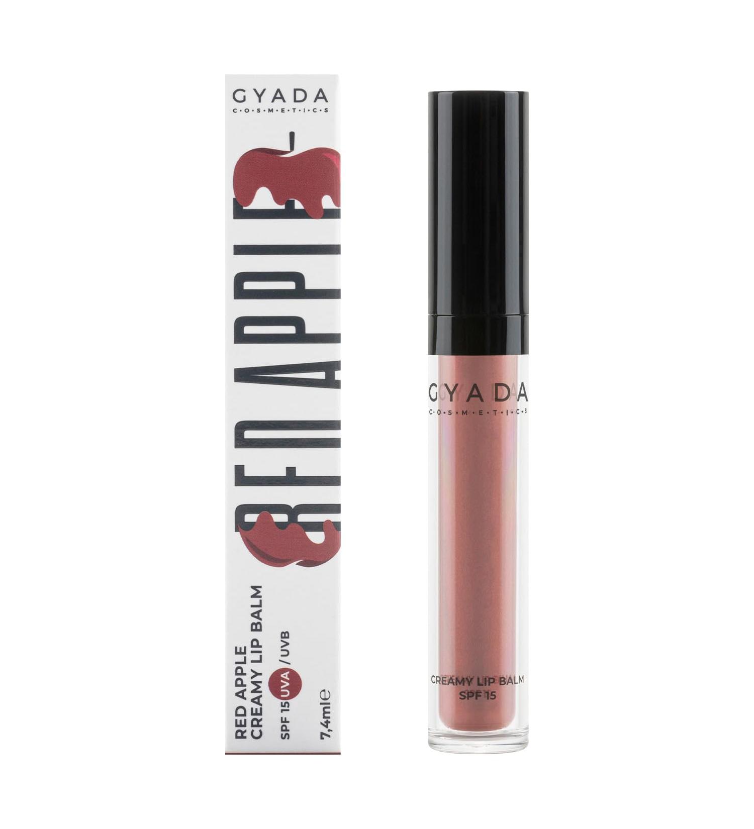GYADA COSMETICS Red Apple Creamy Lip Balm SPF1505 Red Delicious neutral ruby red colored lip balm with SPF15 protects against UVA and UVB rays nourishing and strengthening 74 ml - Buy Online on GoSupps.com
