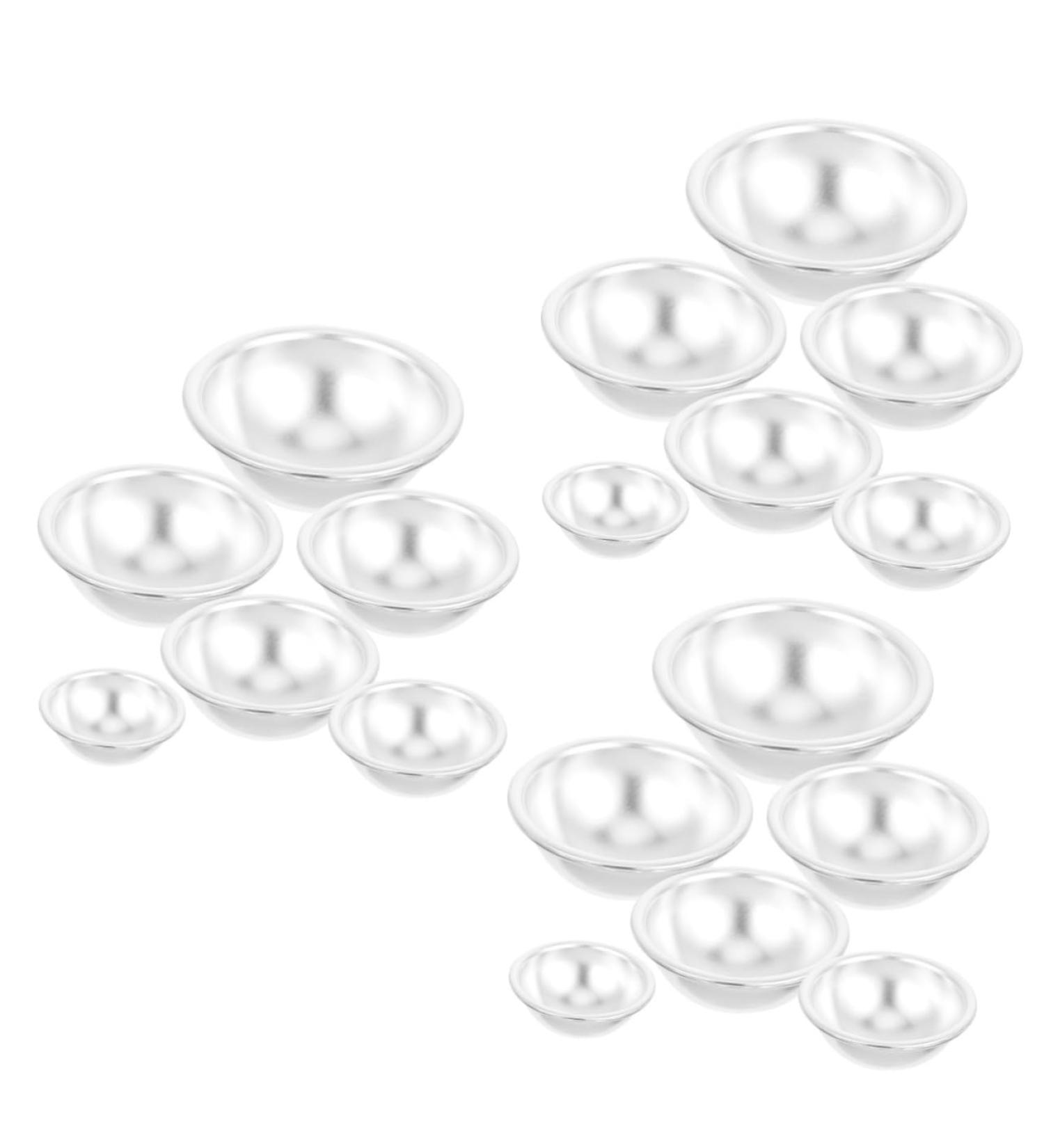 Cabilock Hemisphere Cake Pan 18 Pcs Bath Ball Making Supplies Mini Bath Mold Baking Tool Spherical Aluminum Alloy Cake Mold - Buy Online on GoSupps.com