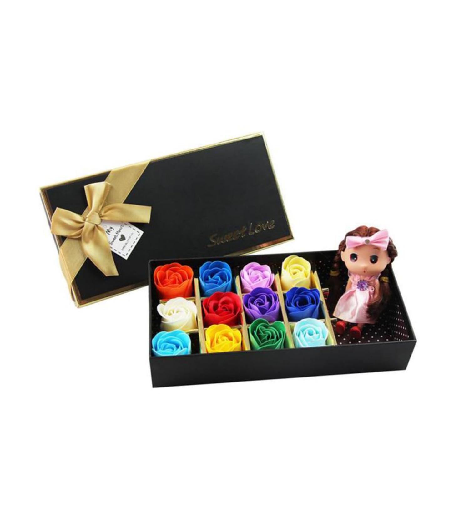 minkissy 12 Rose Soap Baby Soap Stocking Stuffers Scented Bath Soap Women s Baby Shower Soap Favors Rose Shaped Soap Stocking Stuffer Treats Womens Christmas Tub Lovers