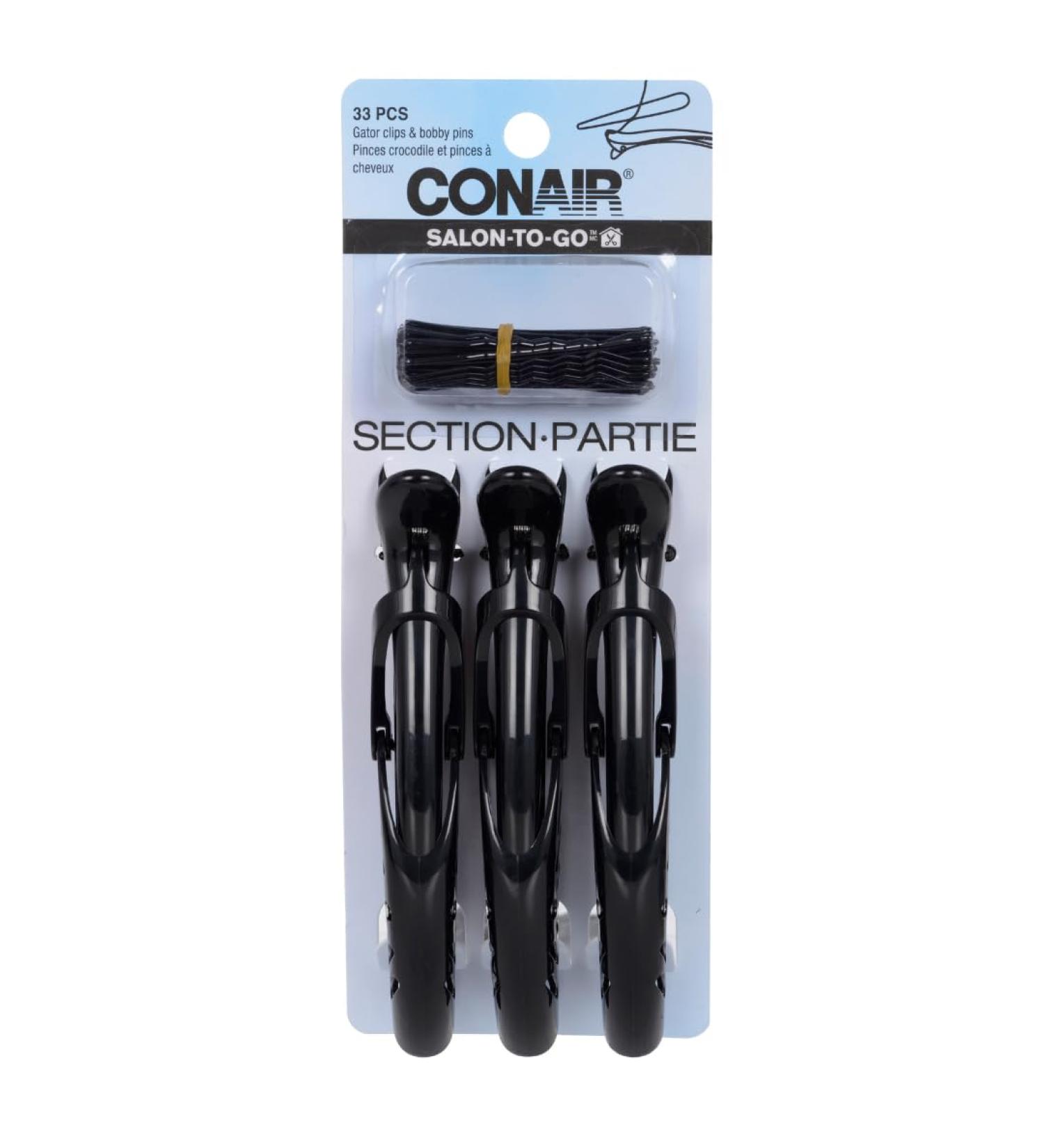 CONAIR SALON-TO-GO 33PK GATOR CLIPS AND BOBBIES