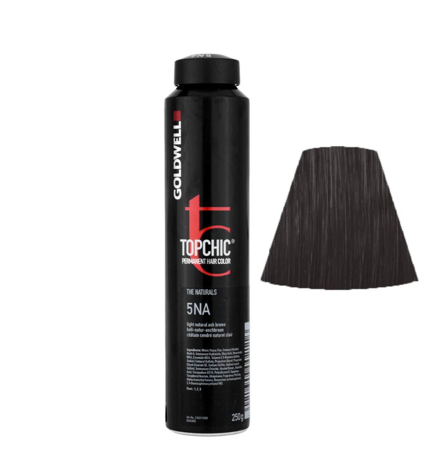 Goldwell Topchic 5NA light natural ash brown 1 pack (1x 250 ml) 5NA light natural ash brown 250 ml (1 pack)