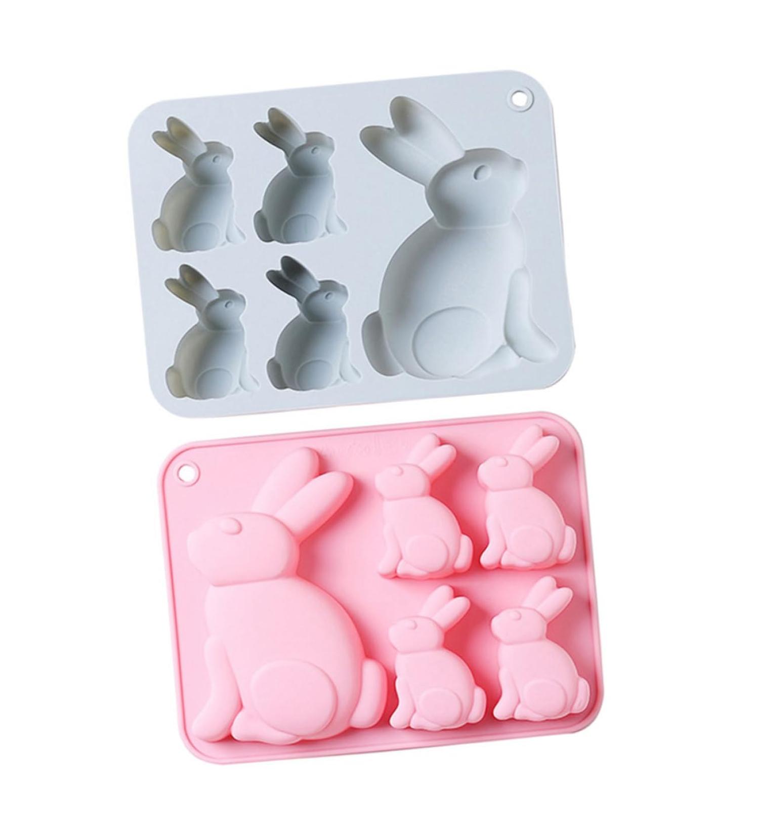 Alipis 2pcs Easter Cake Mold Cake Pan Candle Molds Silicone Molds Molde De para Resina Rabbit Mold Soap Mold Bunny Mold Silicone Food-Grade Silicone Mold Chocolate Bunny Molds Silica Gel - Buy Online on GoSupps.com