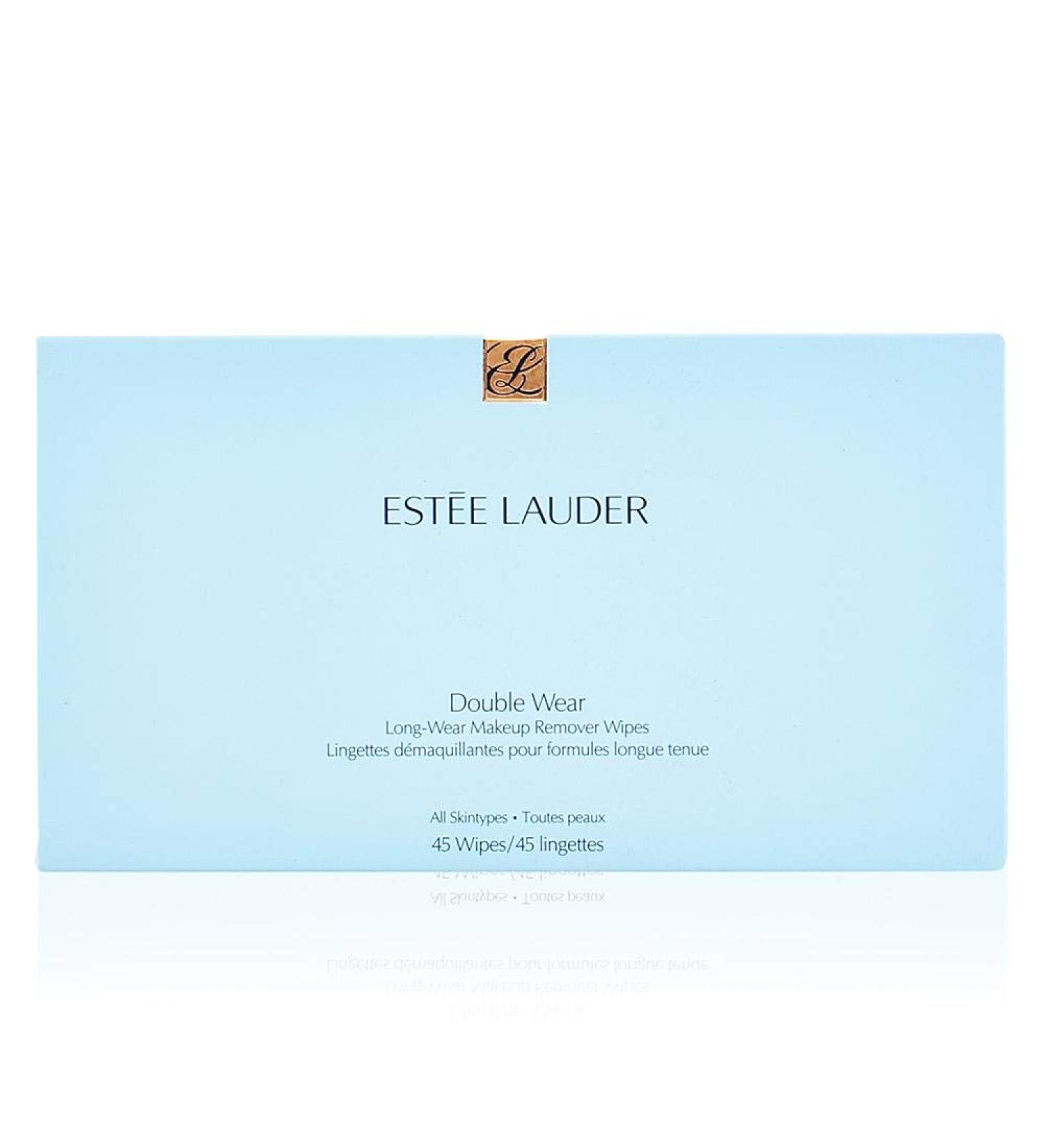 Estee lauder Double Wear Long-Wear Makeup Remover Wipes, 1 Pack, 45 Wipes