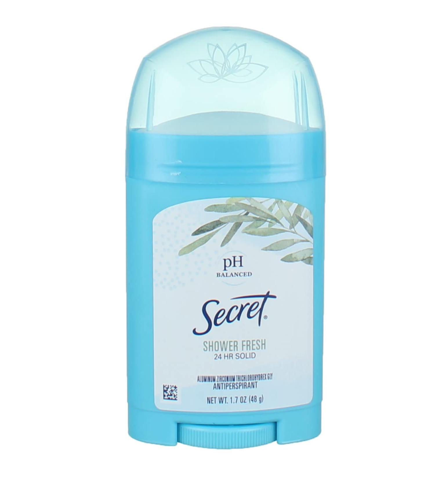 Buy Secret Shower Fresh Solid Antiperspirant Deodorant 1.7 oz - Effective All-Day Protection | International Shipping Available - Buy Online on GoSupps.com