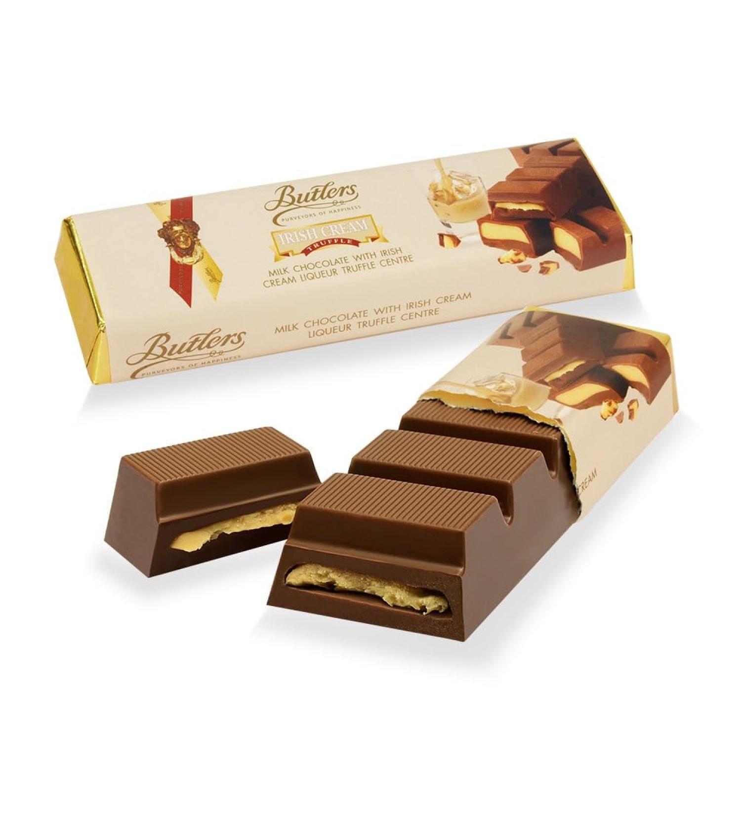 BUTLERS Butlers Milk Chocolate Bar with Irish Cream Liqueur and Truffle Center 75g