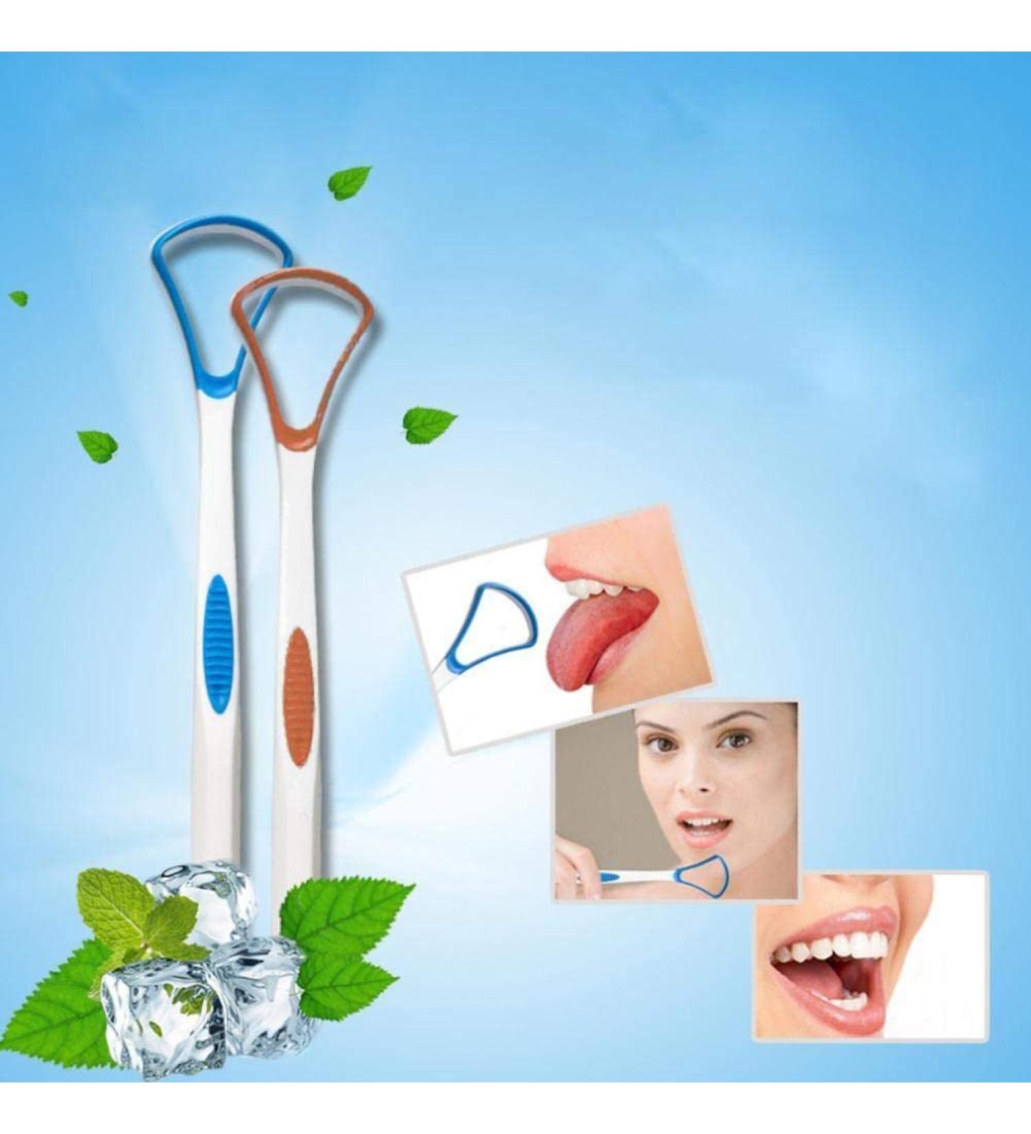 Buy Tongue Cleaner Scrub - Improve Oral Health & Freshen Breath | International Shipping Available - Buy Online on GoSupps.com