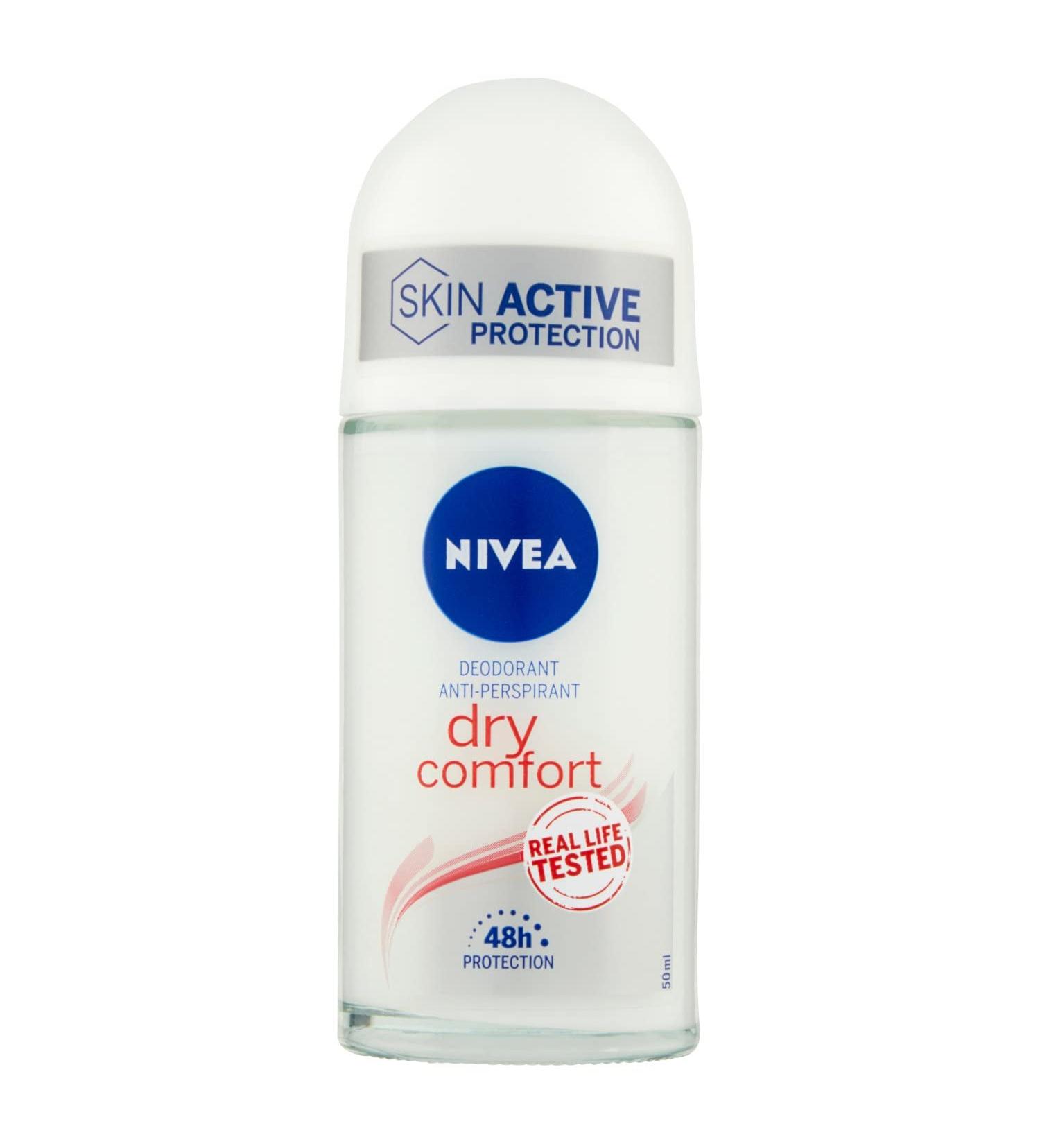 Nivea Dry Comfort Roll-On Deodorant - 50 ml 1.69 Fl Oz (Pack of 1) - Buy Online on GoSupps.com