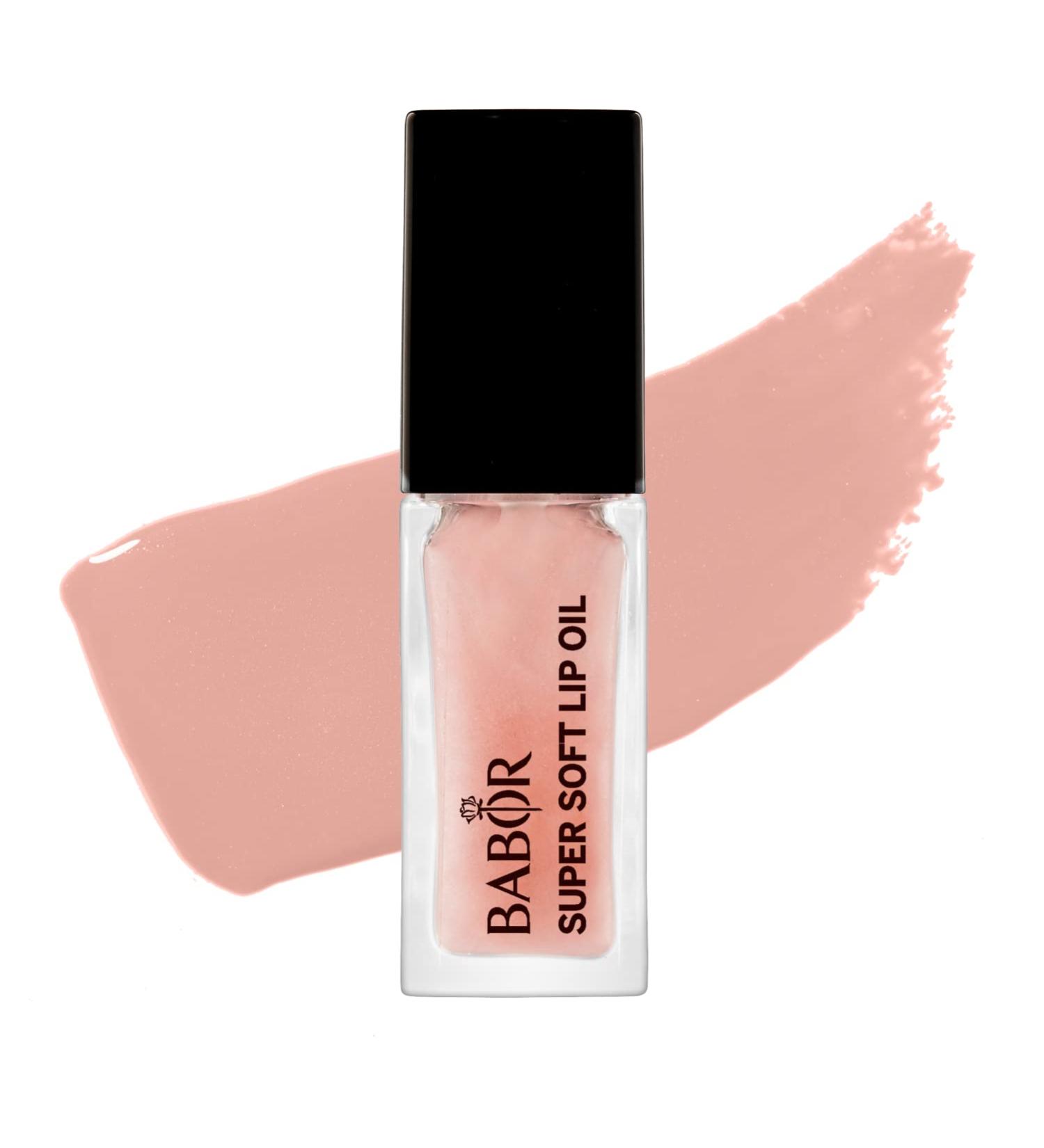 Babor Make-Up Lip Oil - Nourishing Cherry Kernel Oil for Soft Shiny Lips | 4 ml Pearl Pink | Available in 2 Colors | International Shipping - Buy Online on GoSupps.com