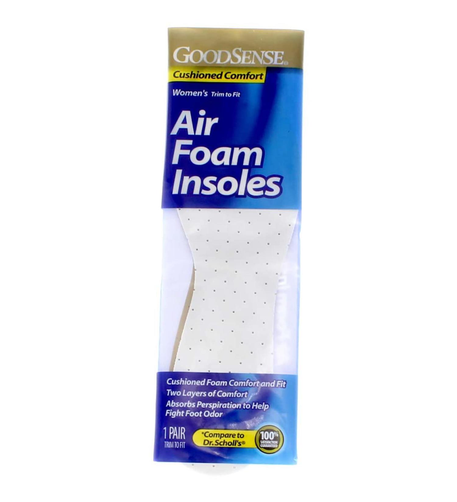 Shop Goodsense Women's Air Foam Insoles - Trim to Fit Blue | International Shipping Available - Buy Online on GoSupps.com