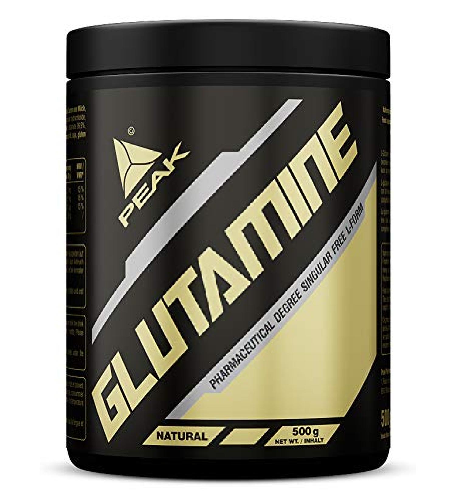 PEAK Glutamine 500g - 50 Servings | Amino Acid Powder for Digestive Support Immune System & Metabolism | Buy Internationally - Buy Online on GoSupps.com