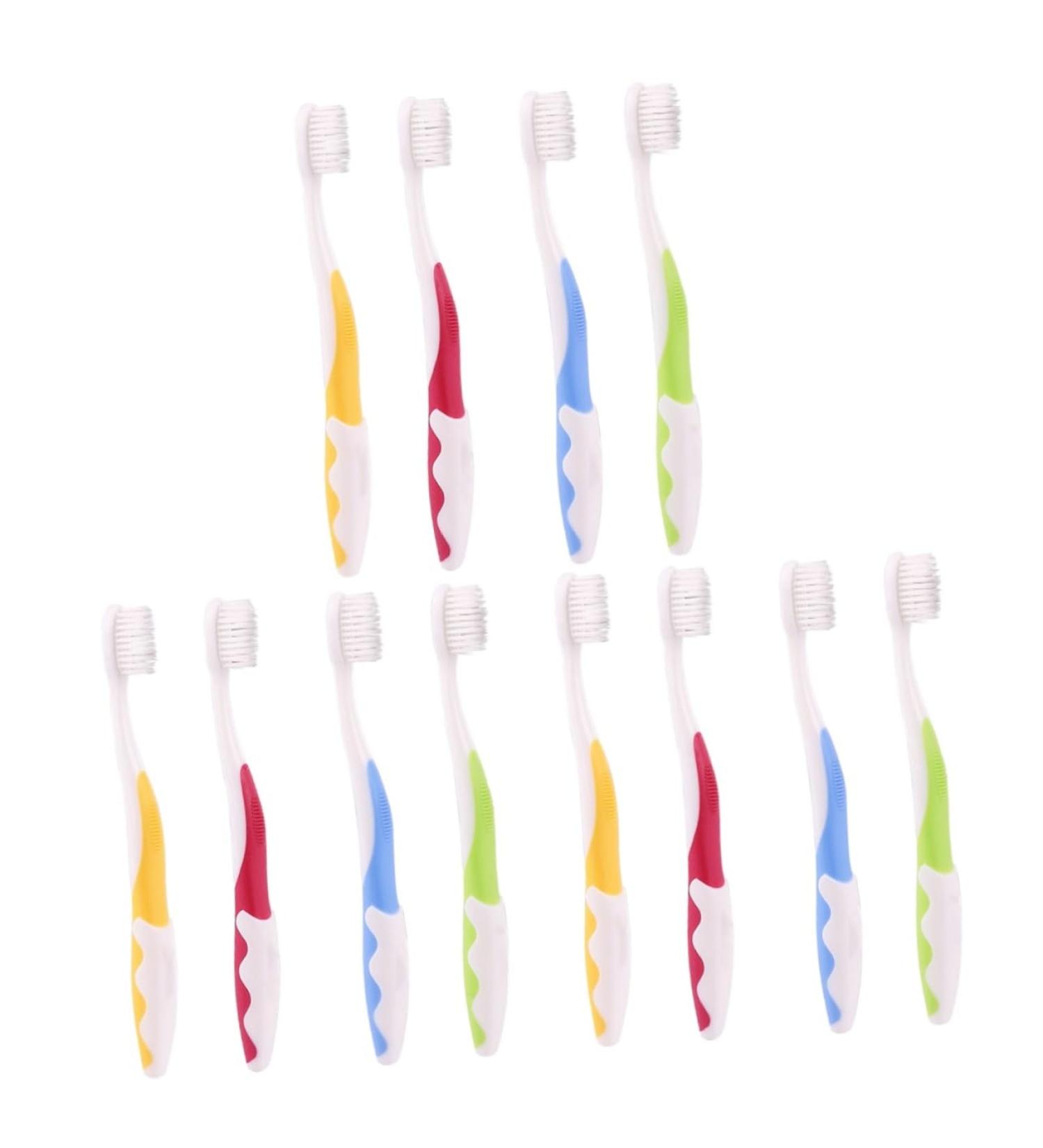 Ultechnovo 12-Pack Children's Toothbrushes - Gentle Oral Care for Babies & Kids | Tongue Cleaner & Pregnancy Safe - Buy Online on GoSupps.com